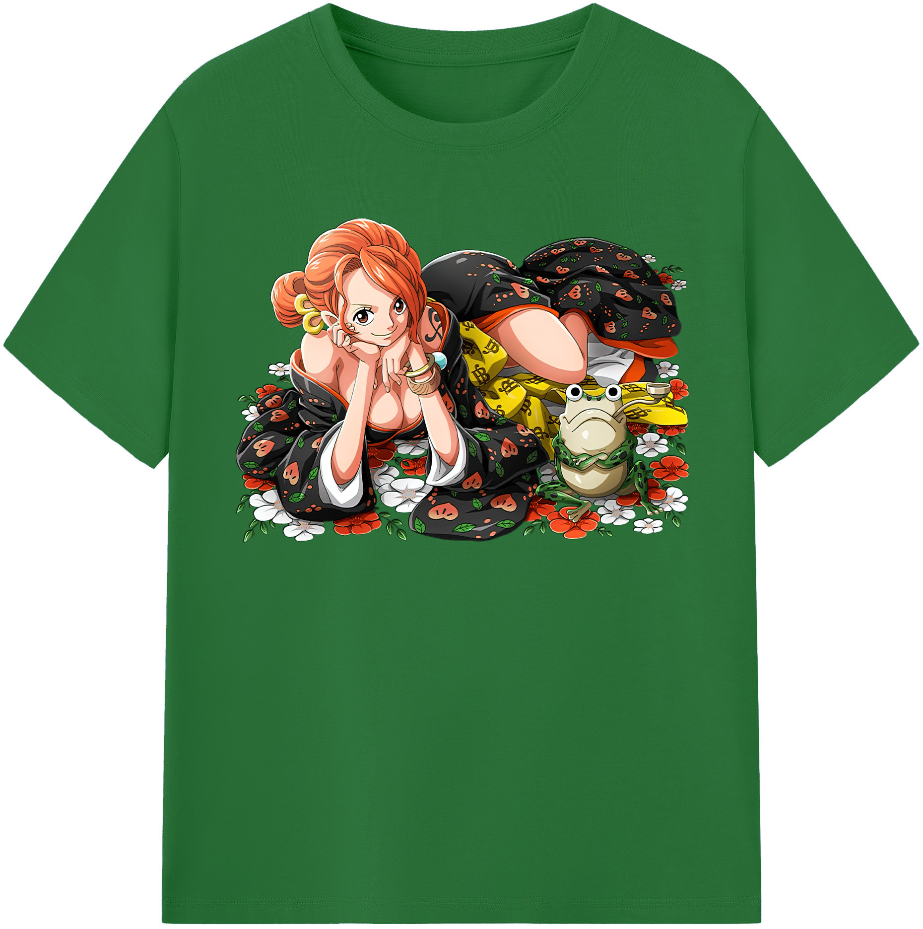 ワンピース ナミ ONE PIECE Nami 綿100％半袖Tシャツ（フロントプリント）
