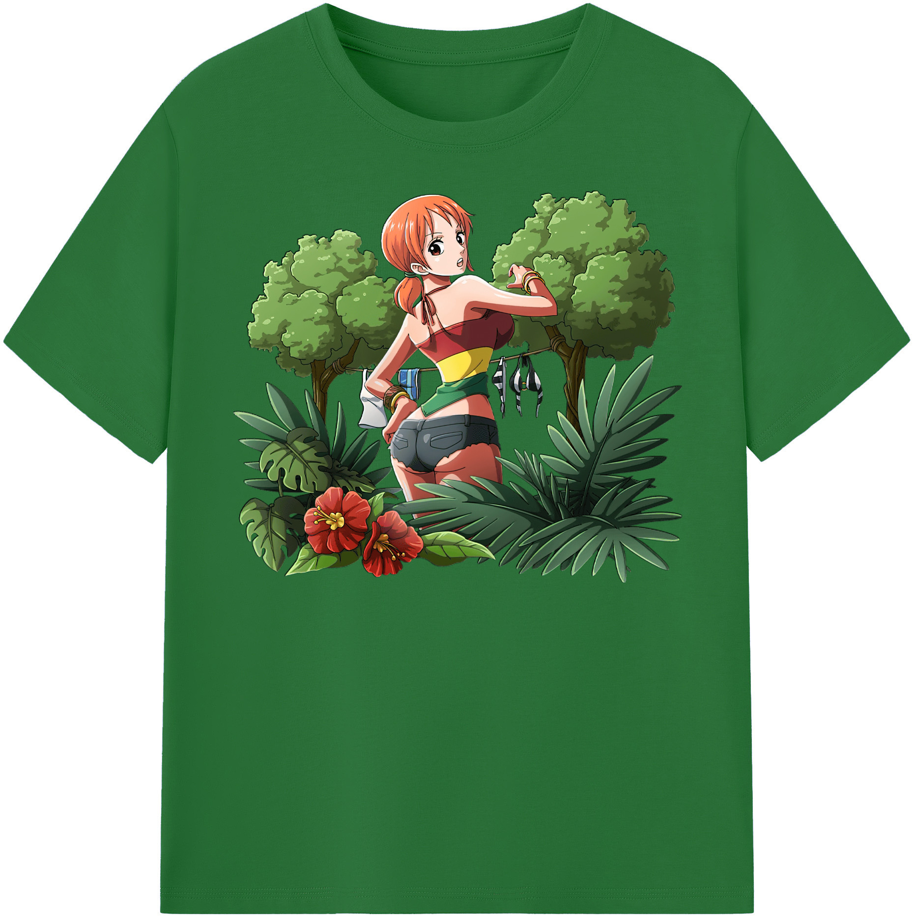ワンピース ナミ ONE PIECE Nami 綿100％半袖Tシャツ（フロントプリント）