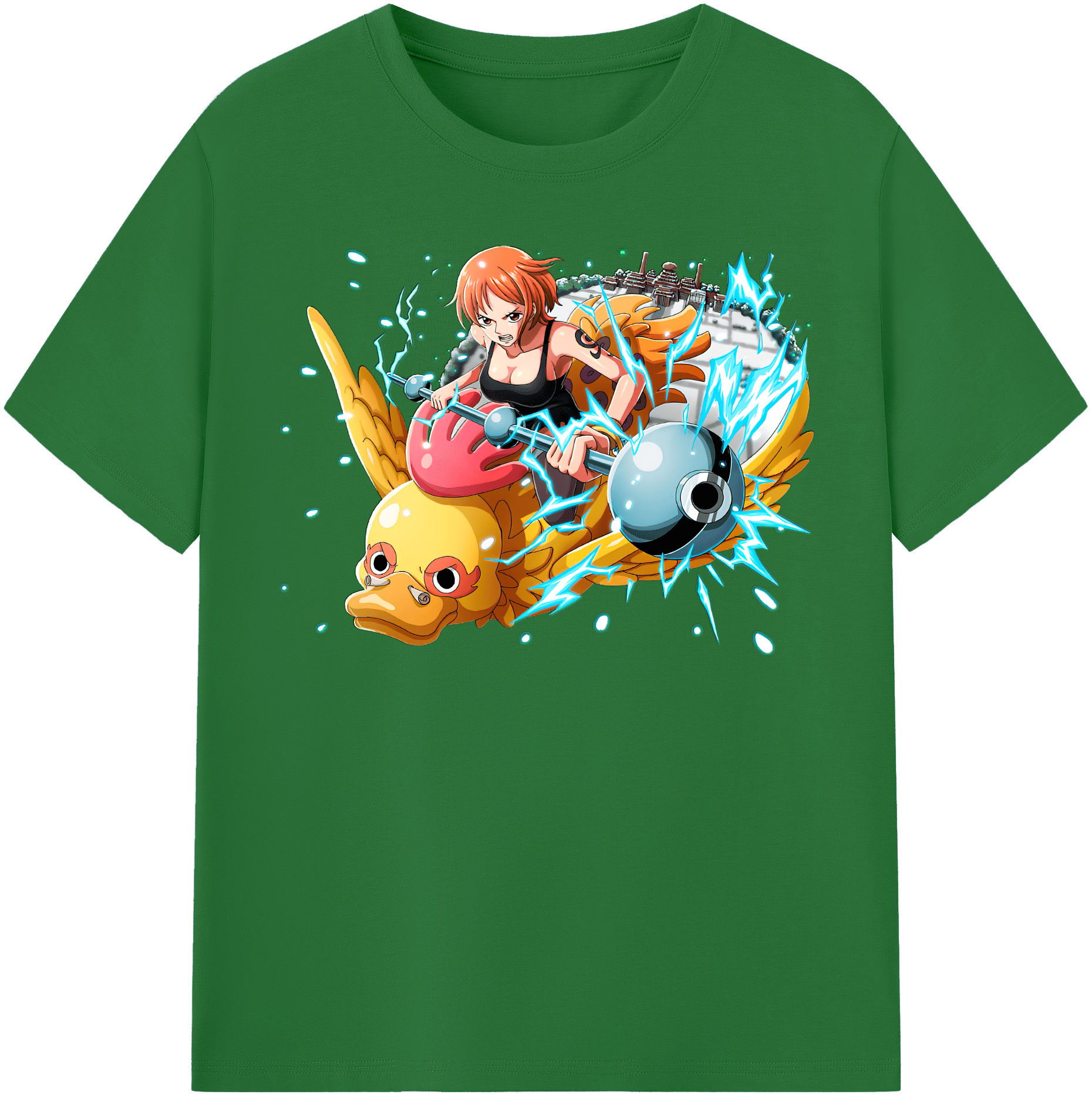 ワンピース ナミ ONE PIECE Nami 綿100％半袖Tシャツ（フロントプリント）