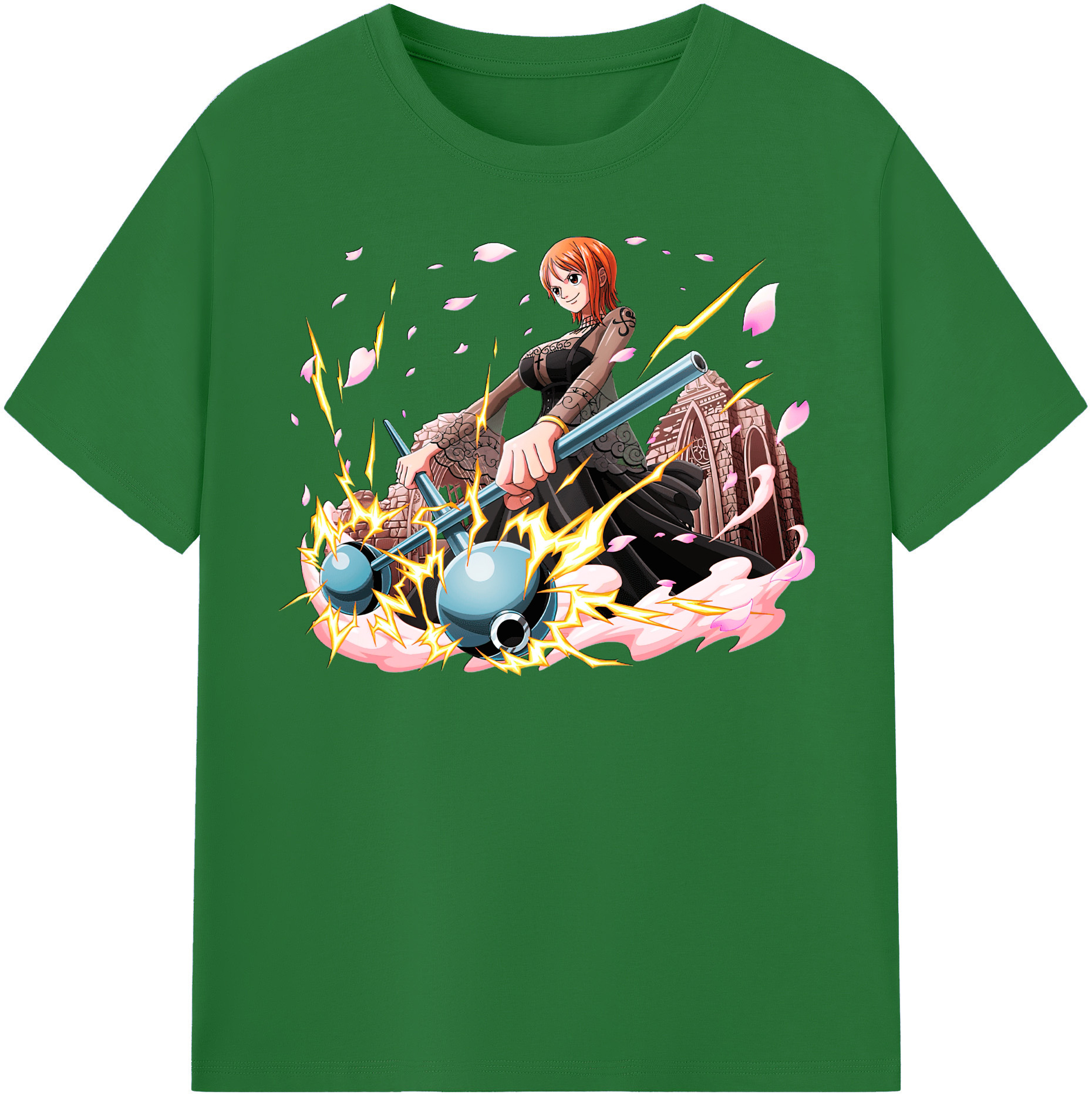 ワンピース ナミ ONE PIECE Nami 綿100％半袖Tシャツ（フロントプリント）