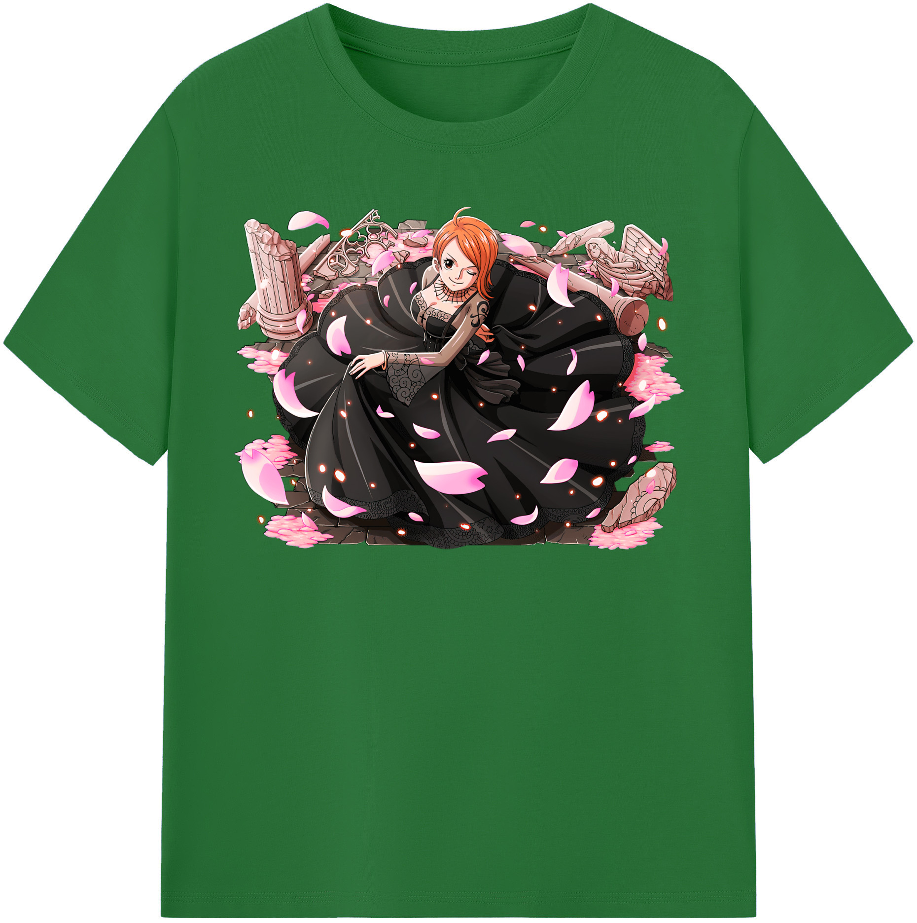 ワンピース ナミ ONE PIECE Nami 綿100％半袖Tシャツ（フロントプリント）