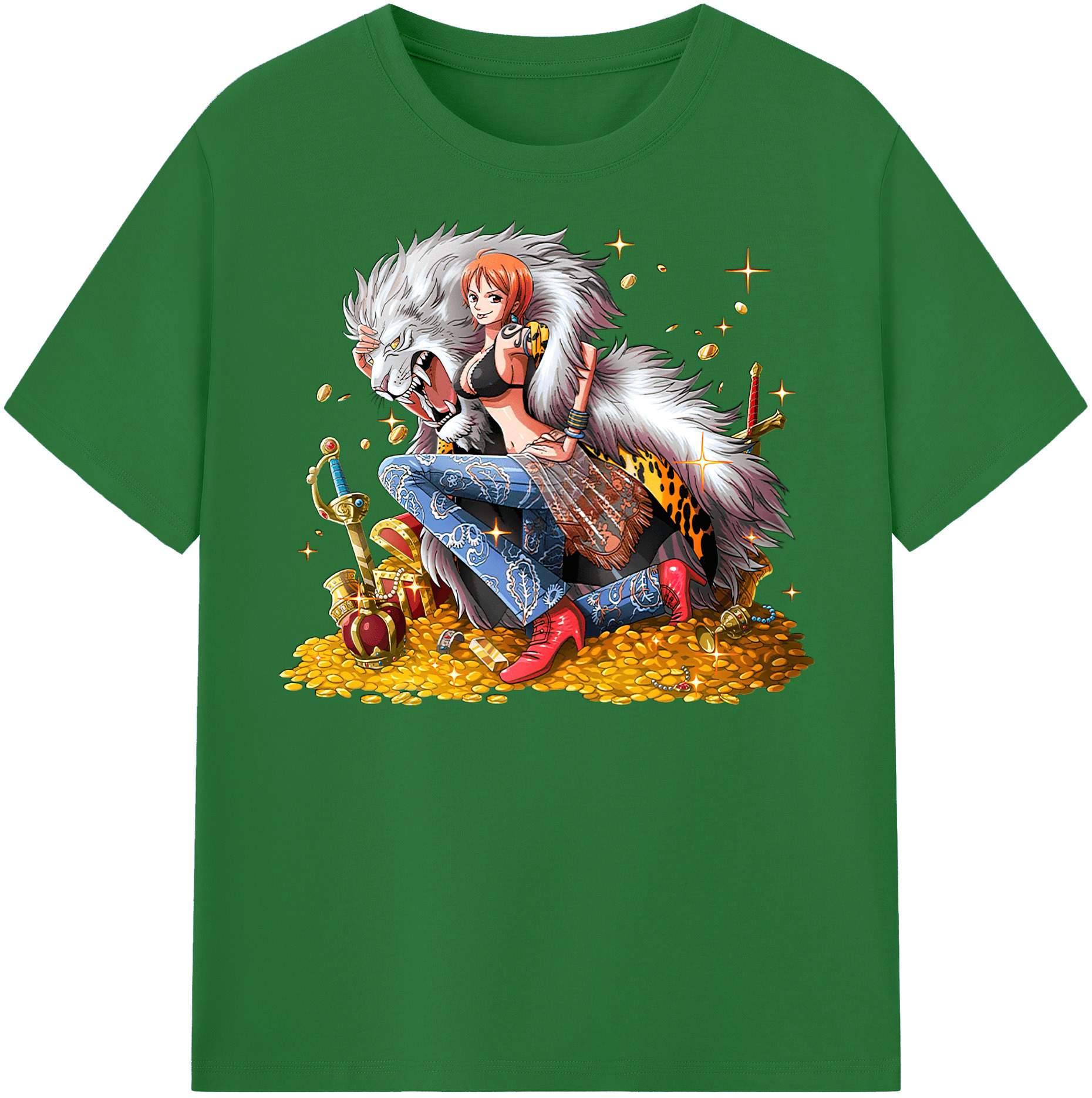 ワンピース ナミ ONE PIECE Nami 綿100％半袖Tシャツ（フロントプリント）