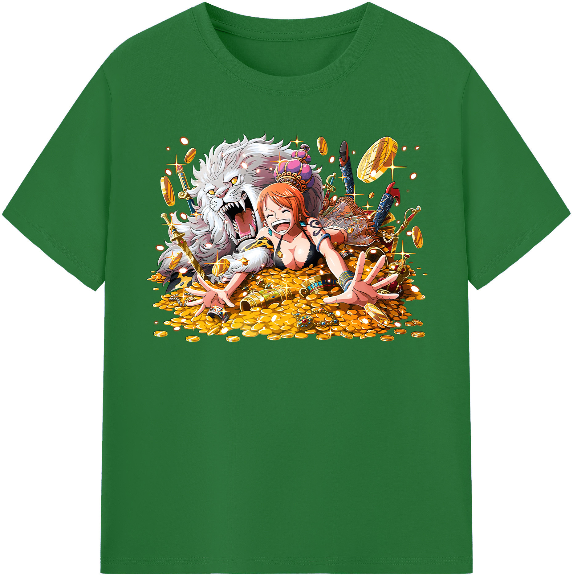 ワンピース ナミ ONE PIECE Nami 綿100％半袖Tシャツ（フロントプリント）
