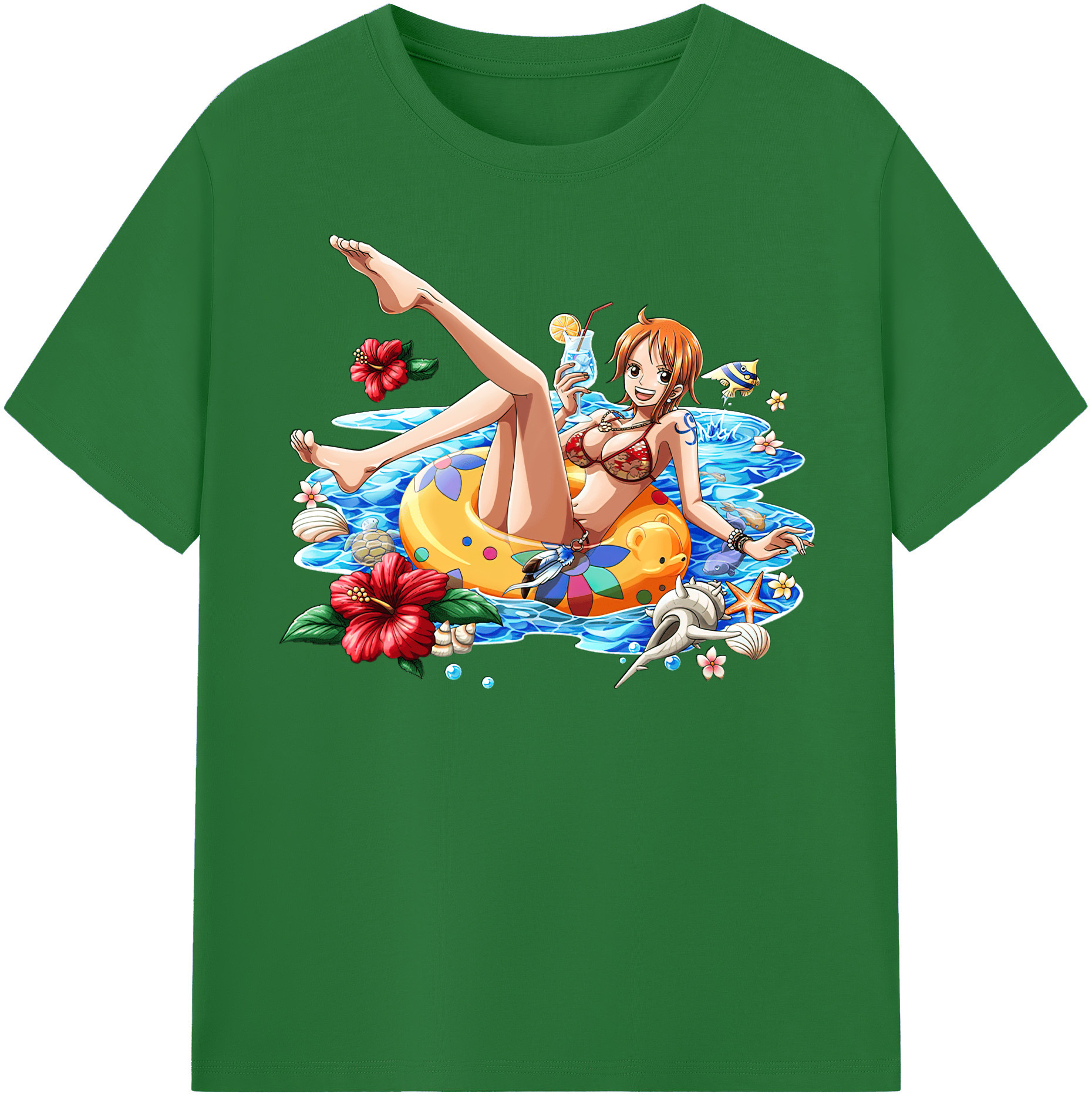 ワンピース ナミ ONE PIECE Nami 綿100％半袖Tシャツ（フロントプリント）