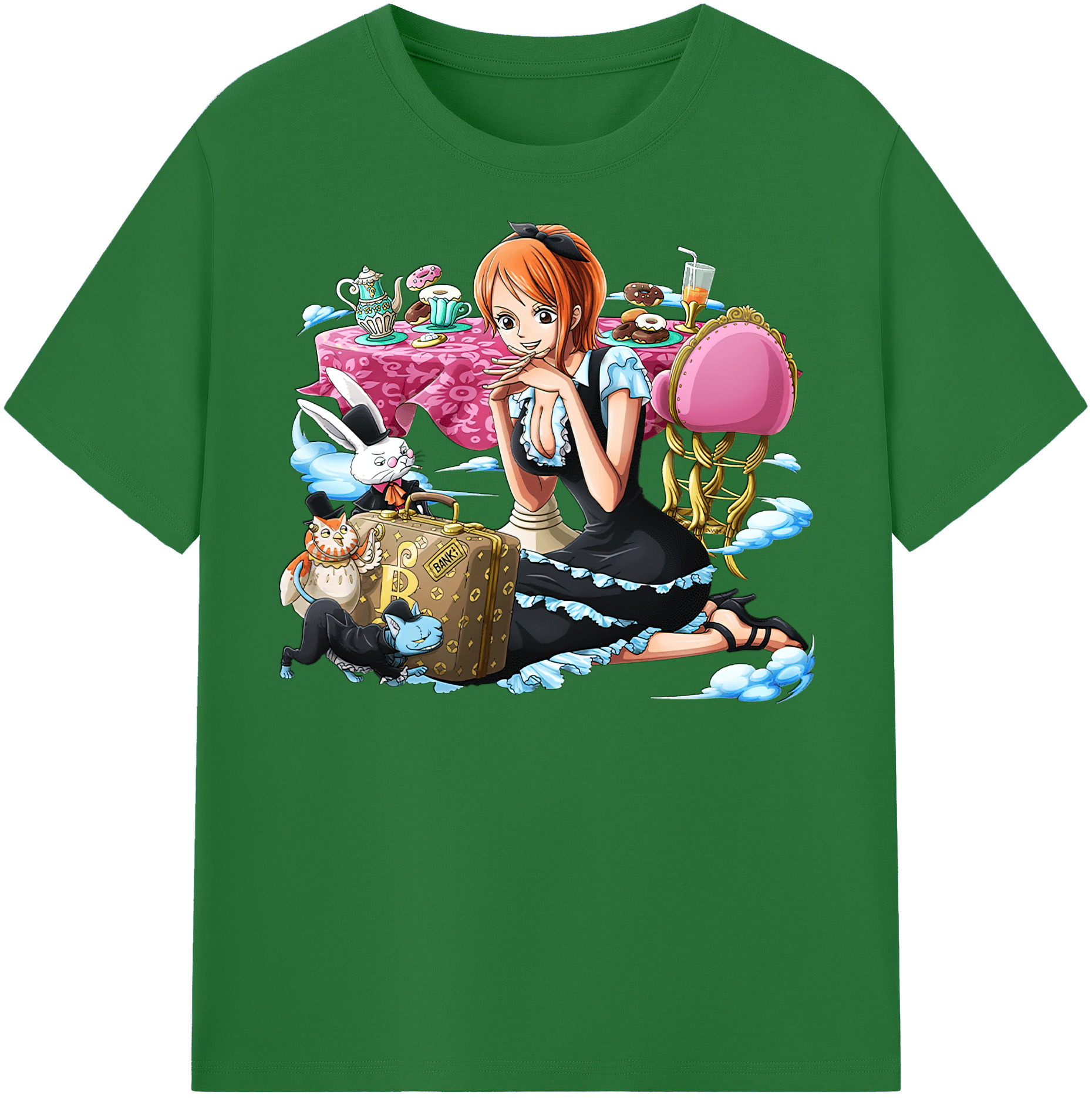 ワンピース ナミ ONE PIECE Nami 綿100％半袖Tシャツ（フロントプリント）