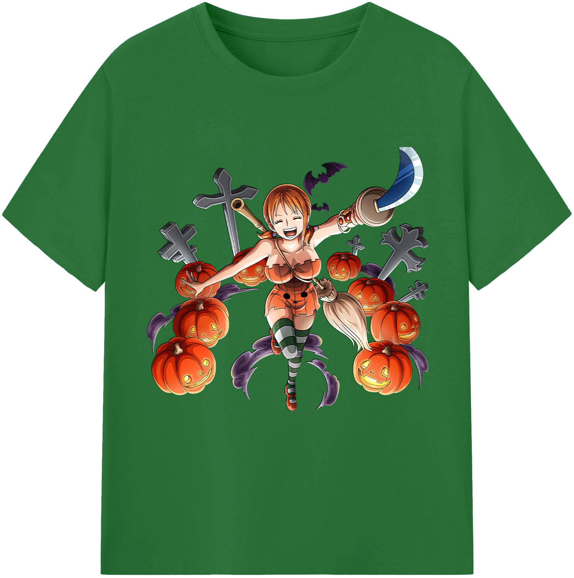 ワンピース ナミ ONE PIECE Nami 綿100％半袖Tシャツ（フロントプリント）
