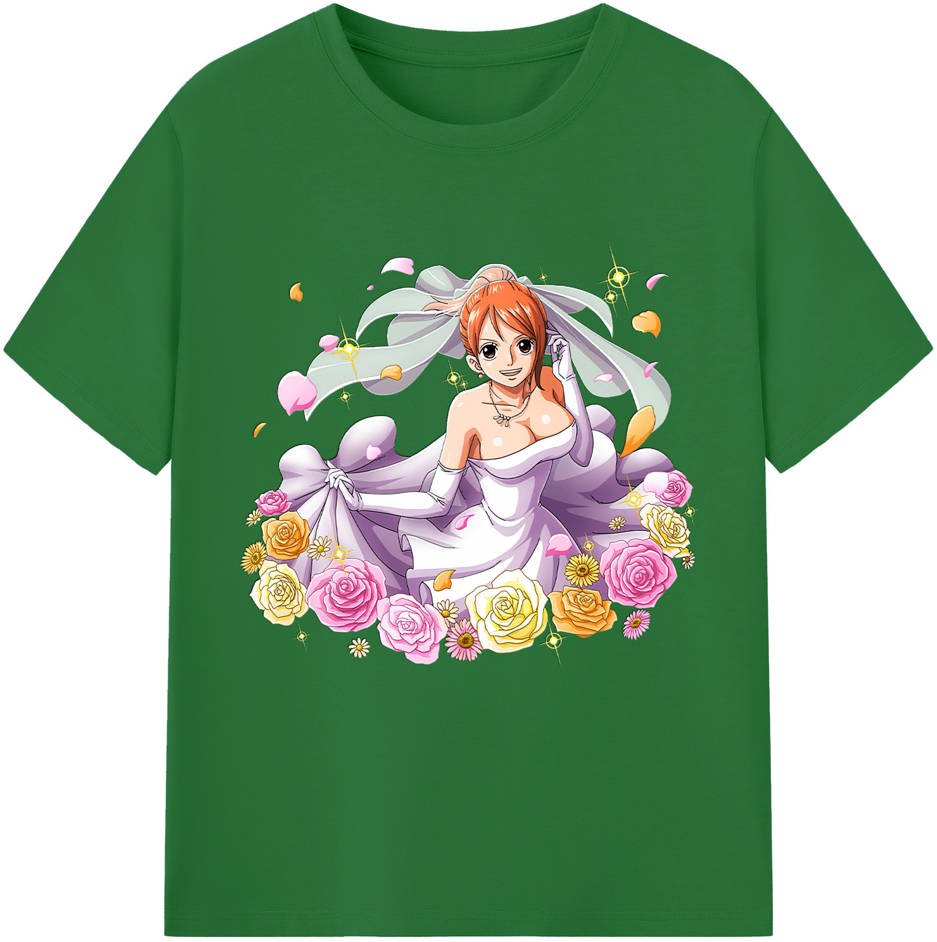 ワンピース ナミ ONE PIECE Nami 綿100％半袖Tシャツ（フロントプリント）