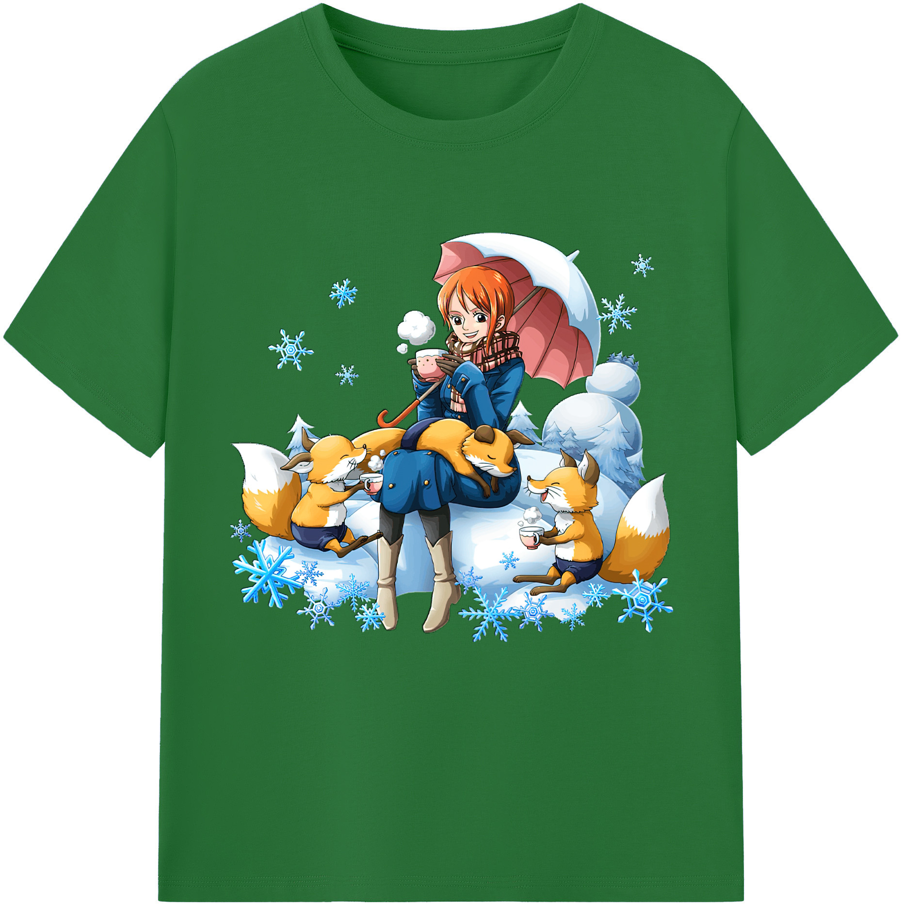 ワンピース ナミ ONE PIECE Nami 綿100％半袖Tシャツ（フロントプリント）