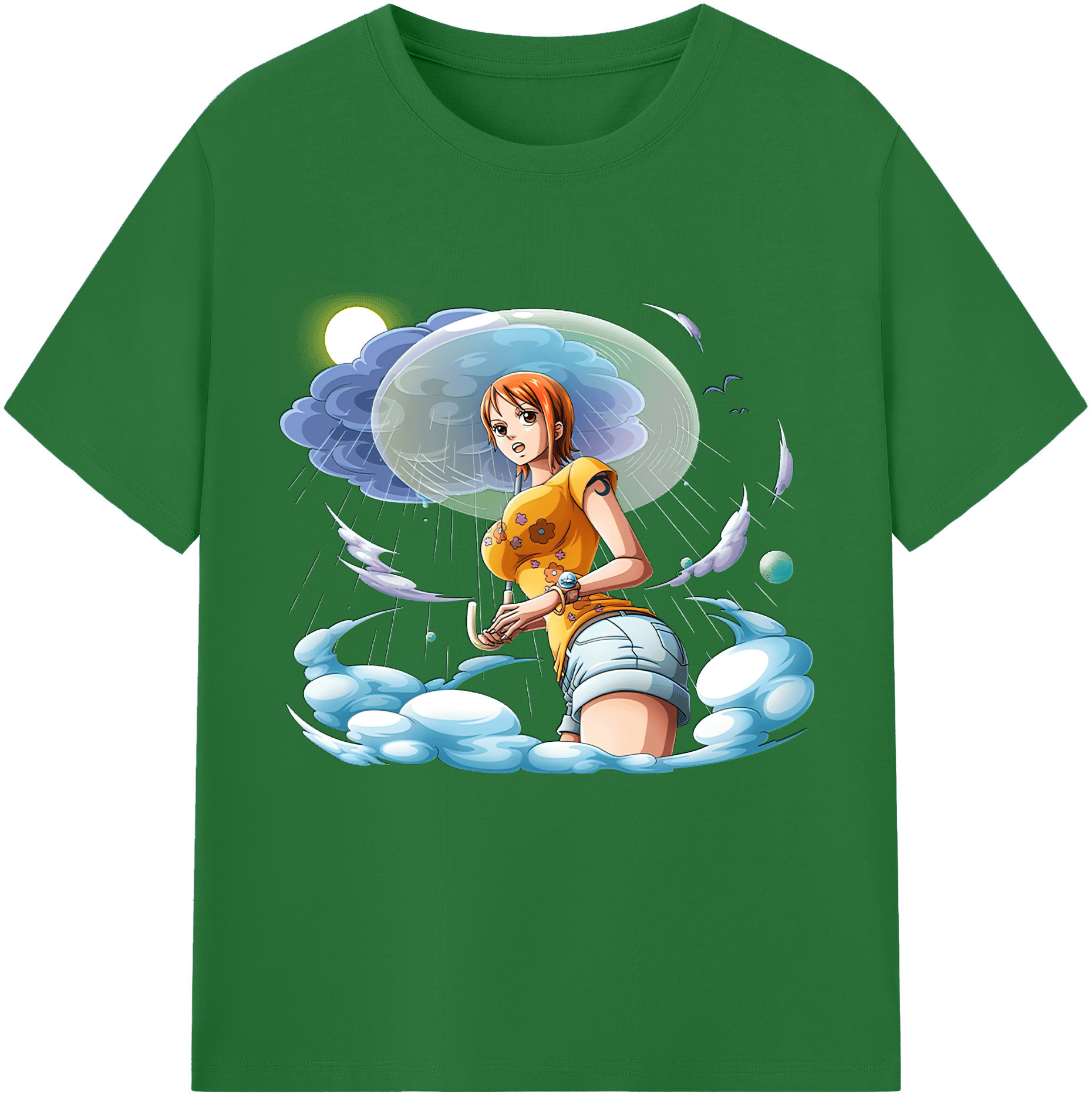 ワンピース ナミ ONE PIECE Nami 綿100％半袖Tシャツ（フロントプリント）