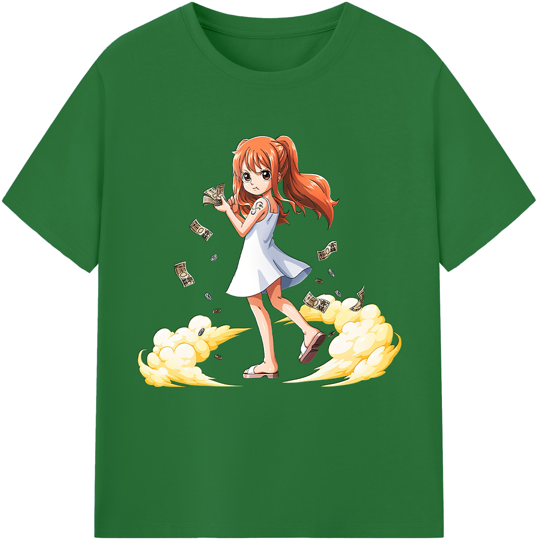ワンピース ナミ ONE PIECE Nami 綿100％半袖Tシャツ（フロントプリント）