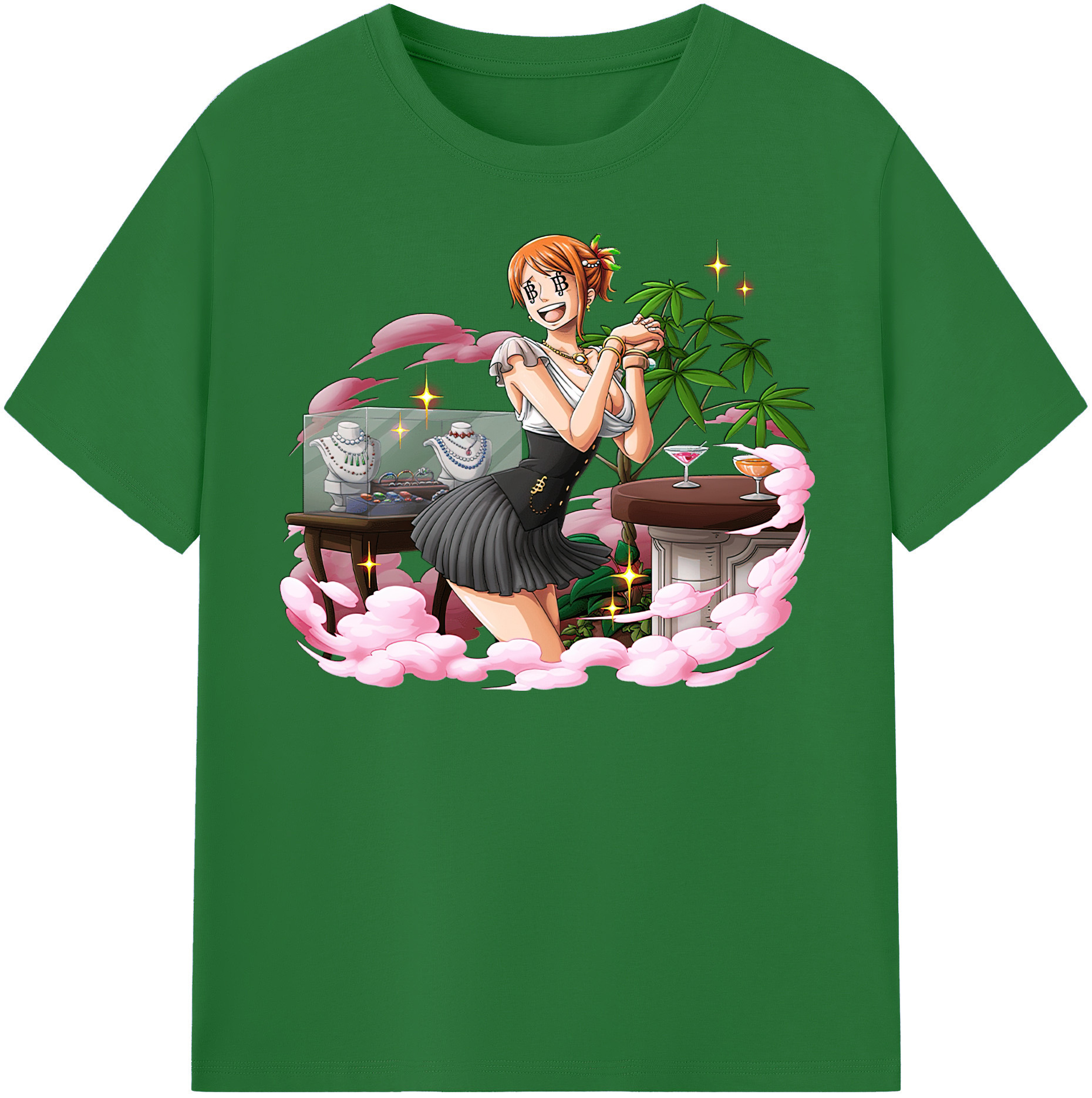 ワンピース ナミ ONE PIECE Nami 綿100％半袖Tシャツ（フロントプリント）