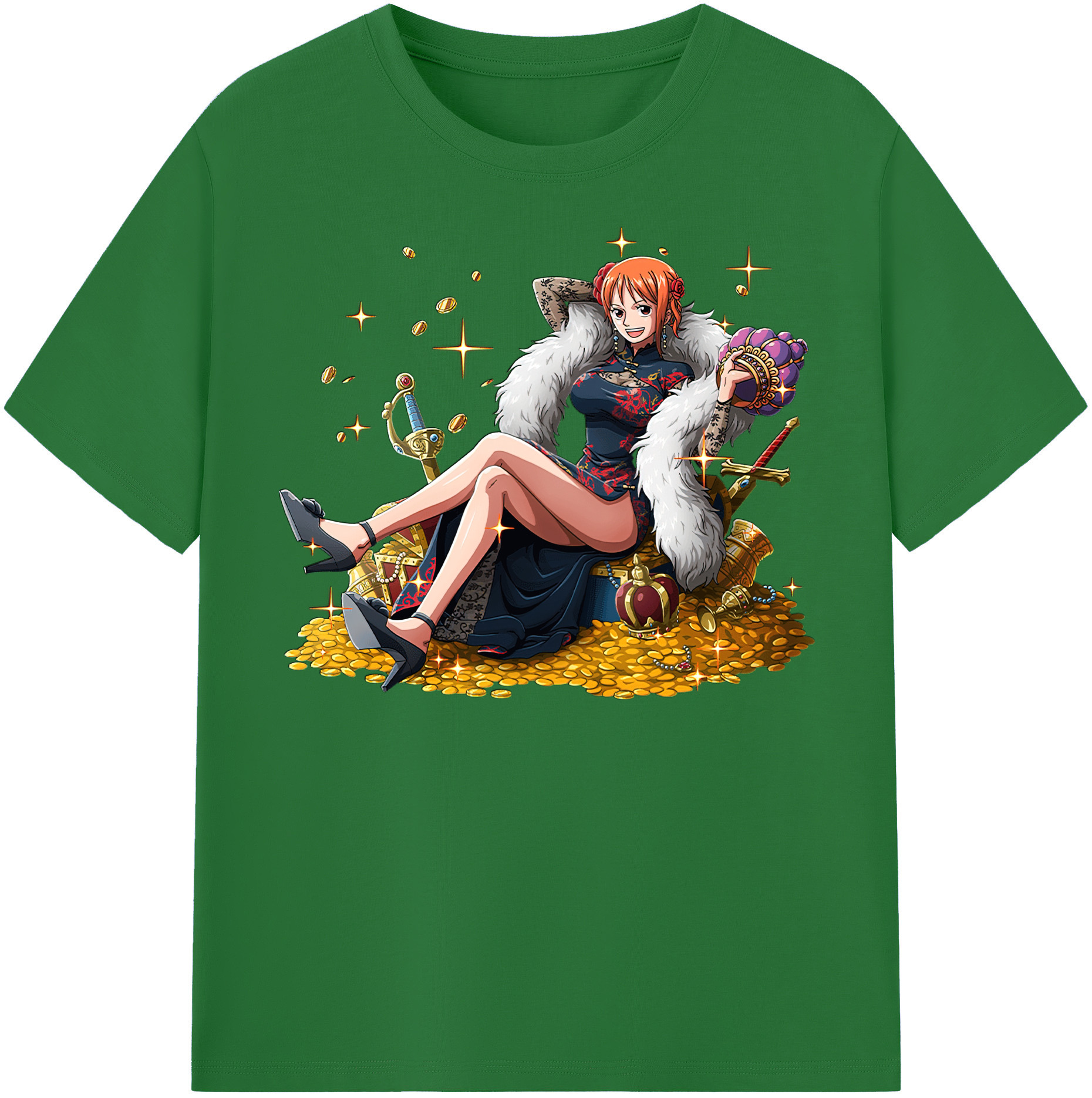ワンピース ナミ ONE PIECE Nami 綿100％半袖Tシャツ（フロントプリント）