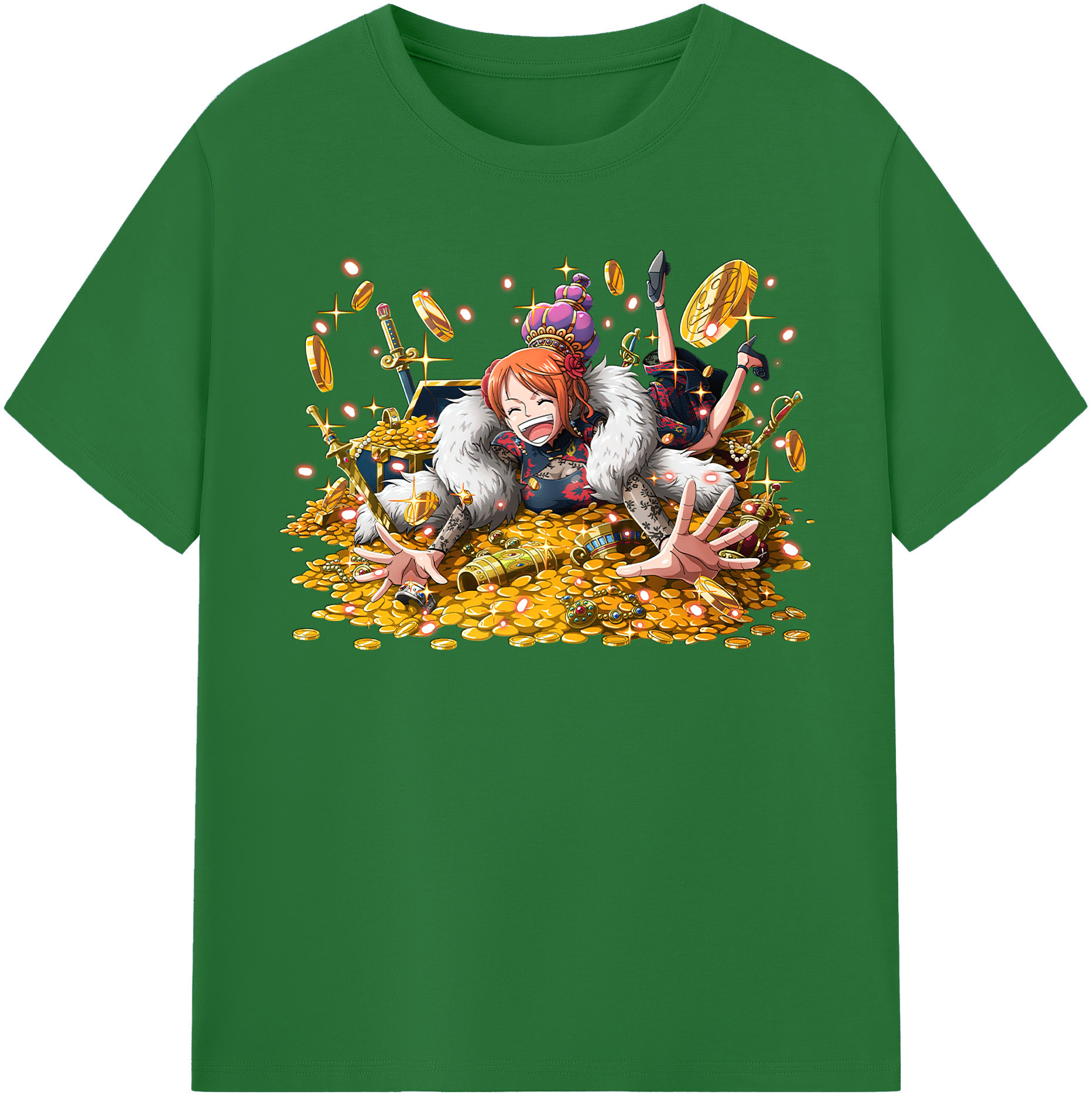 ワンピース ナミ ONE PIECE Nami 綿100％半袖Tシャツ（フロントプリント）