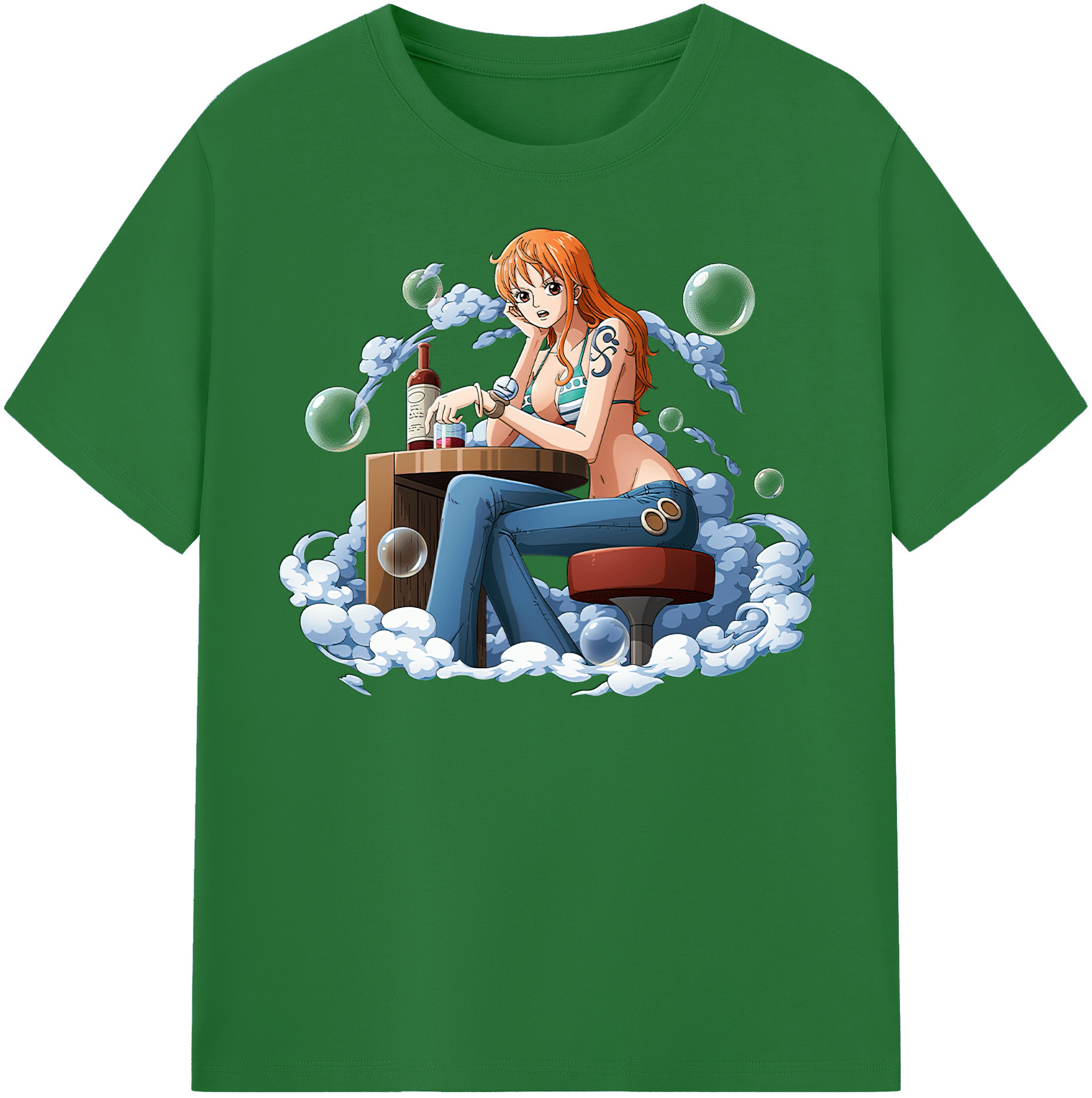 ワンピース ナミ ONE PIECE Nami 綿100％半袖Tシャツ（フロントプリント）