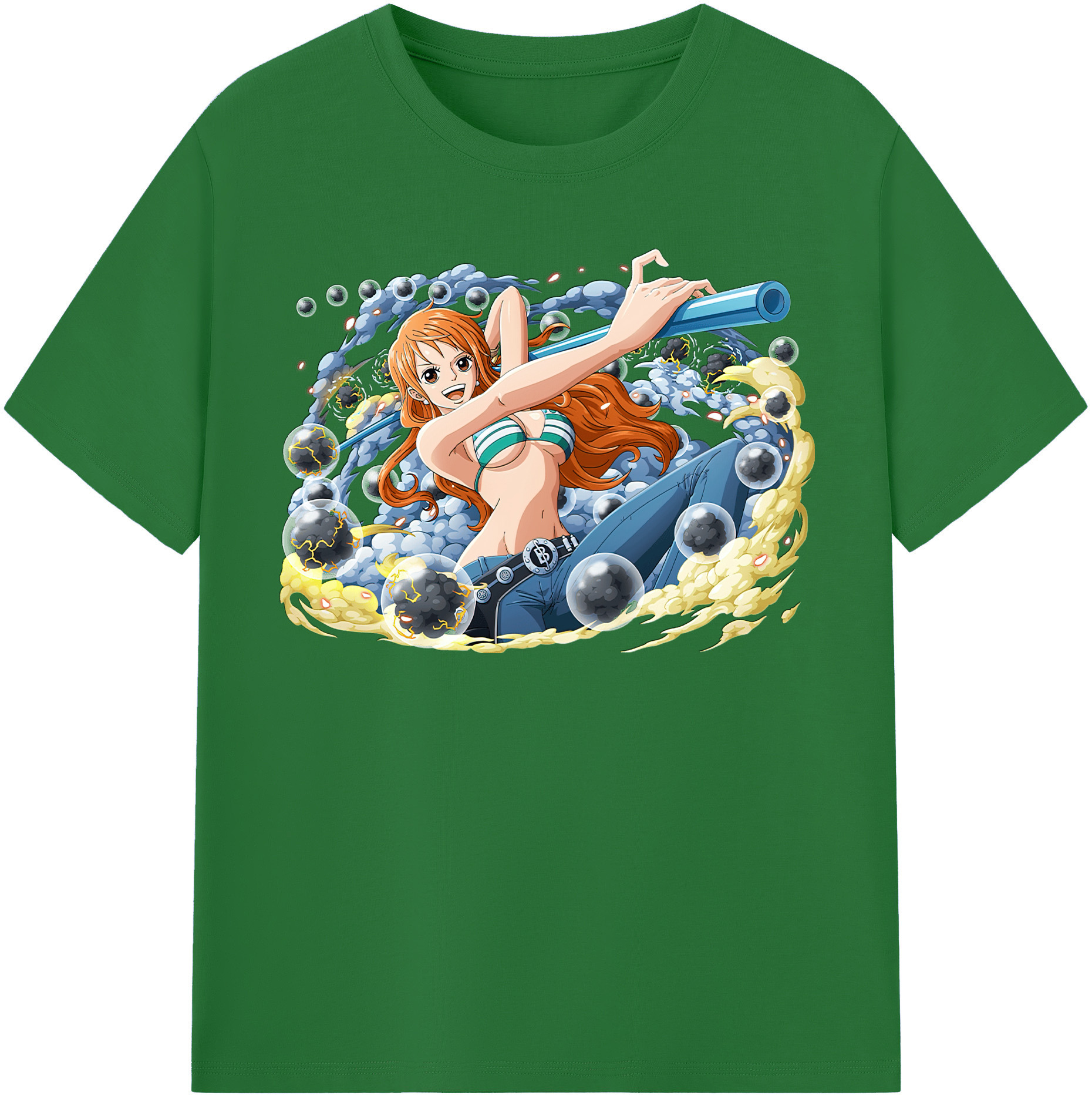 ワンピース ナミ ONE PIECE Nami 綿100％半袖Tシャツ（フロントプリント）