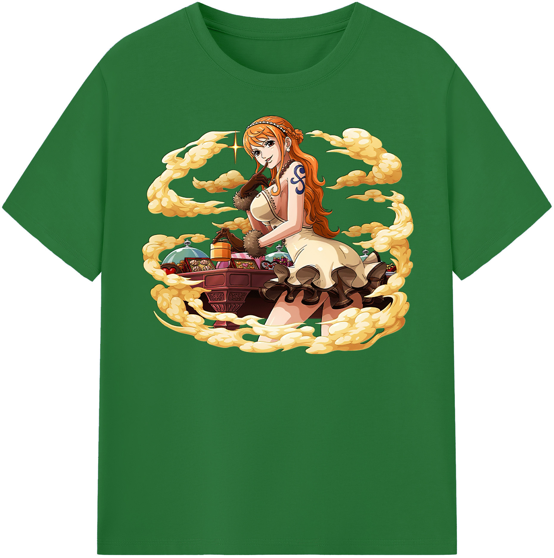 ワンピース ナミ ONE PIECE Nami 綿100％半袖Tシャツ（フロントプリント）