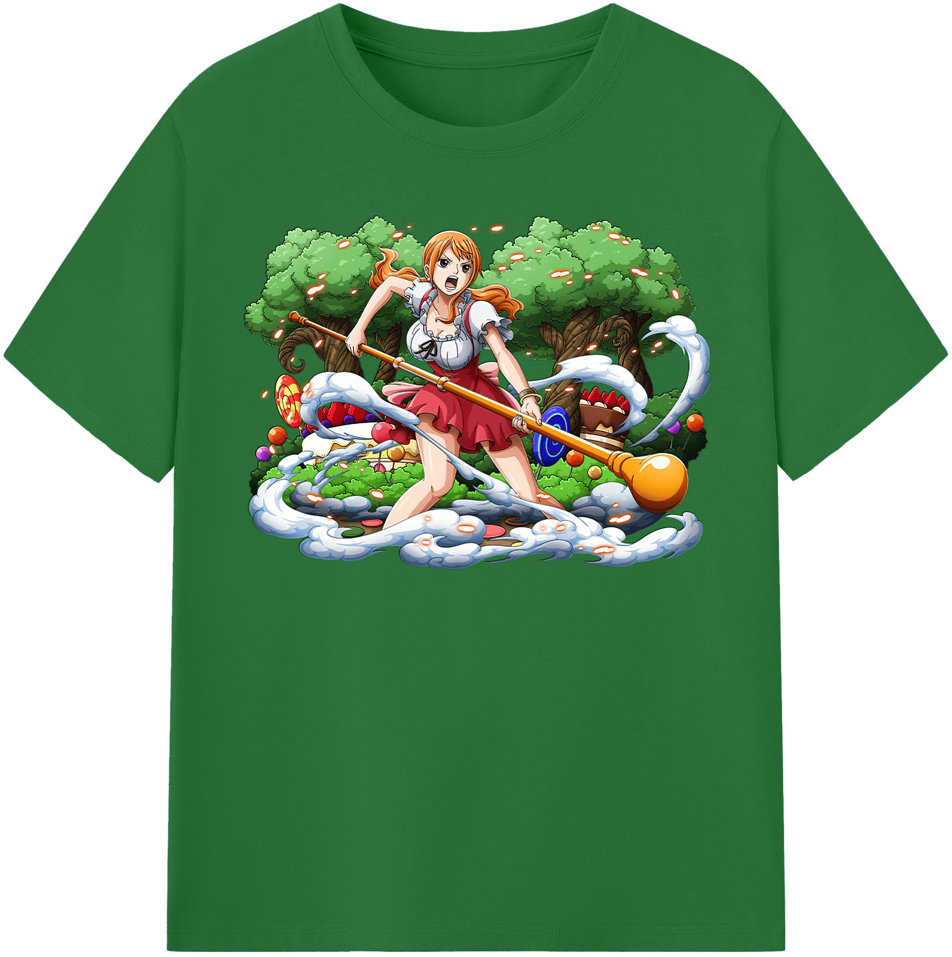 ワンピース ナミ ONE PIECE Nami 綿100％半袖Tシャツ（フロントプリント）