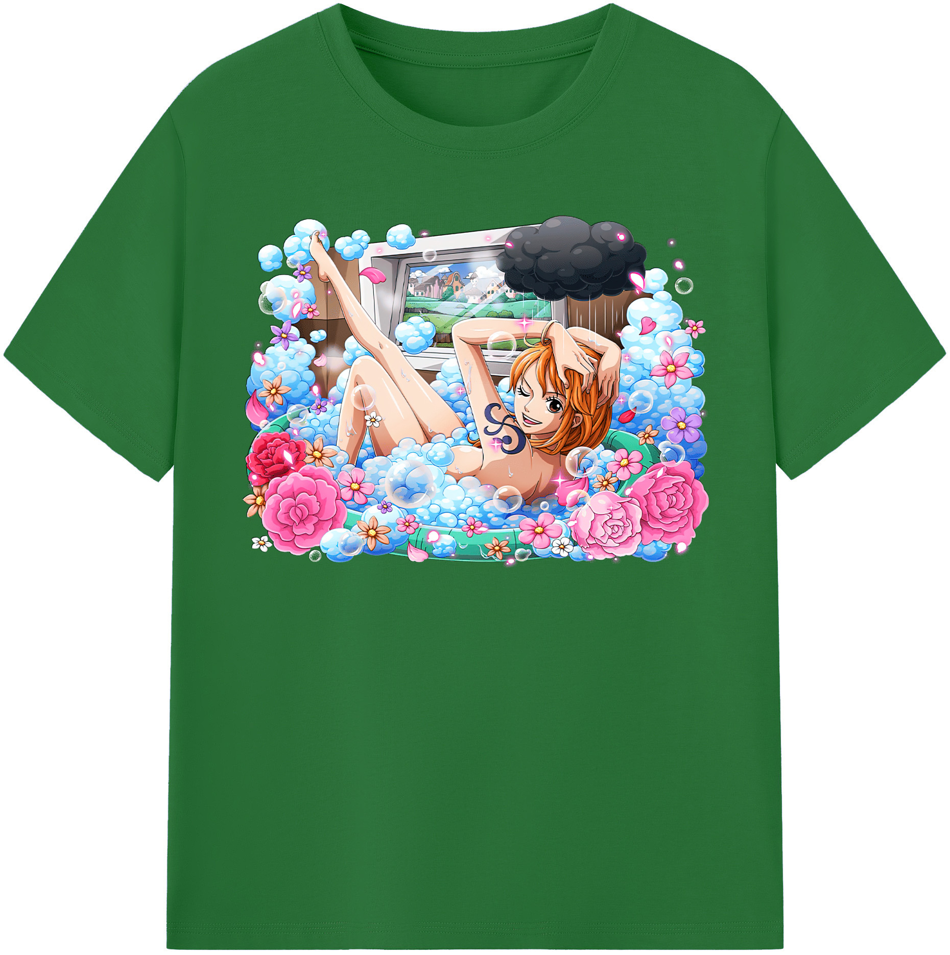 ワンピース ナミ ONE PIECE Nami 綿100％半袖Tシャツ（フロントプリント）