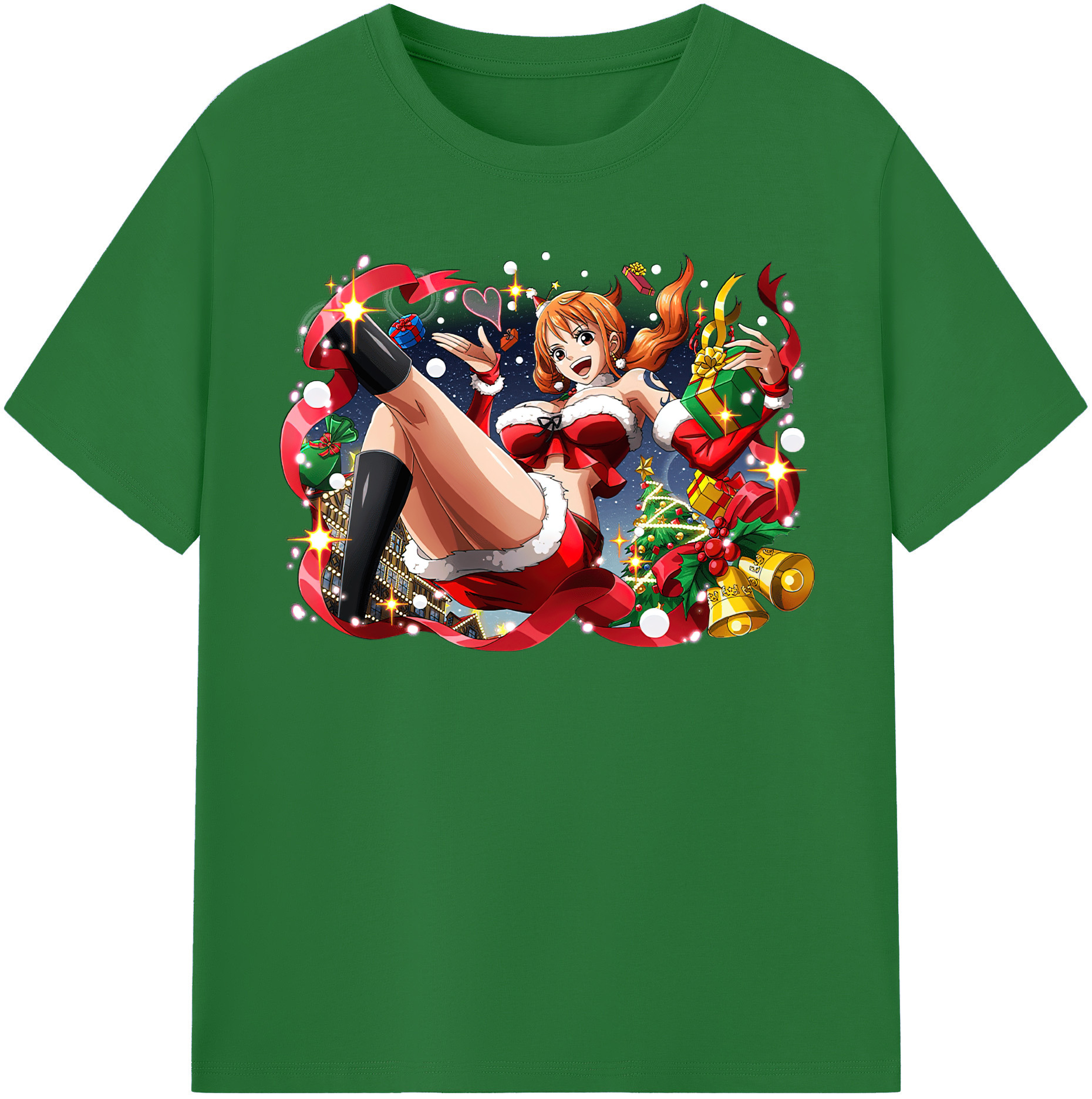 ワンピース ナミ ONE PIECE Nami 綿100％半袖Tシャツ（フロントプリント）