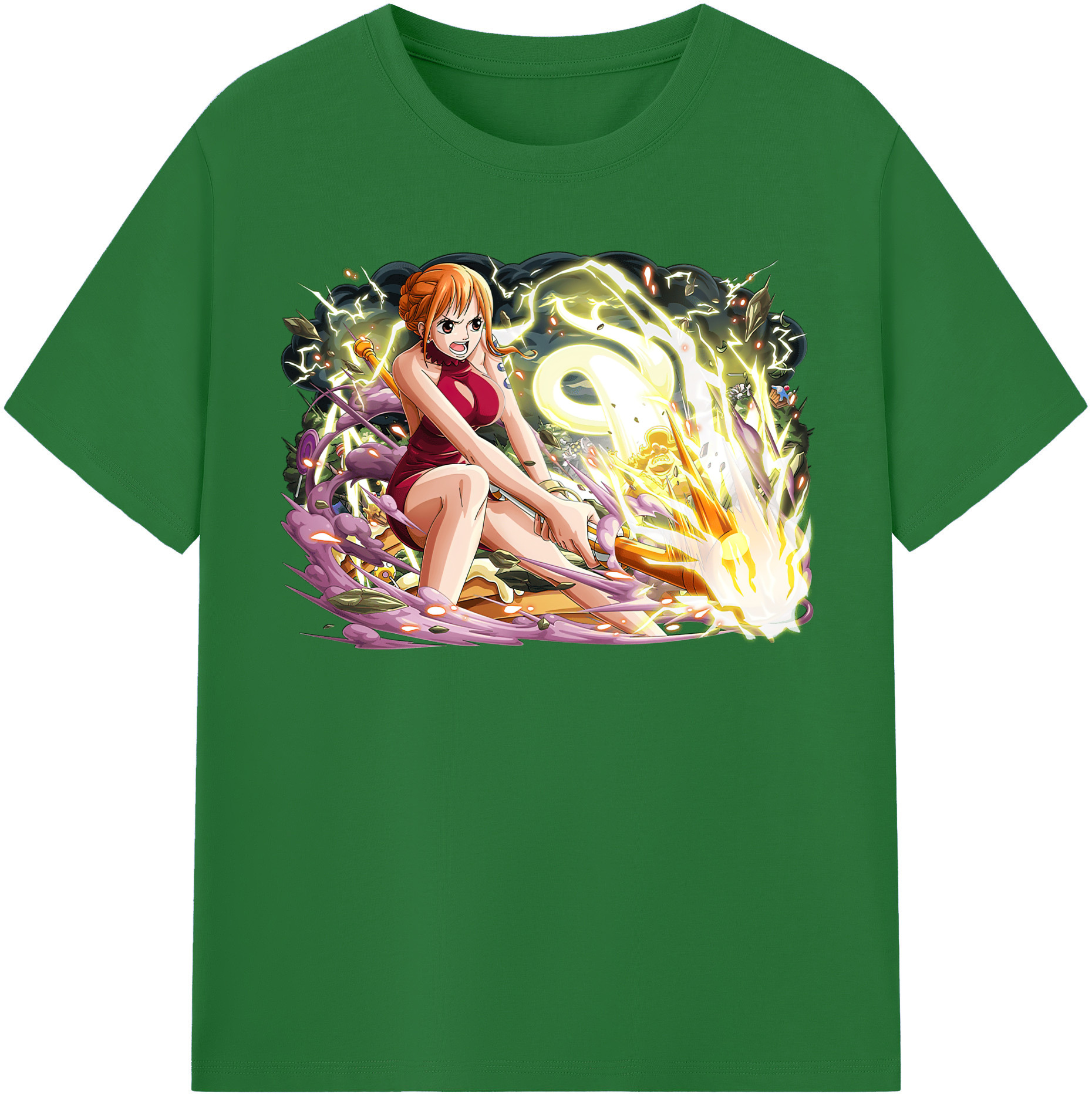 ワンピース ナミ ONE PIECE Nami 綿100％半袖Tシャツ（フロントプリント）