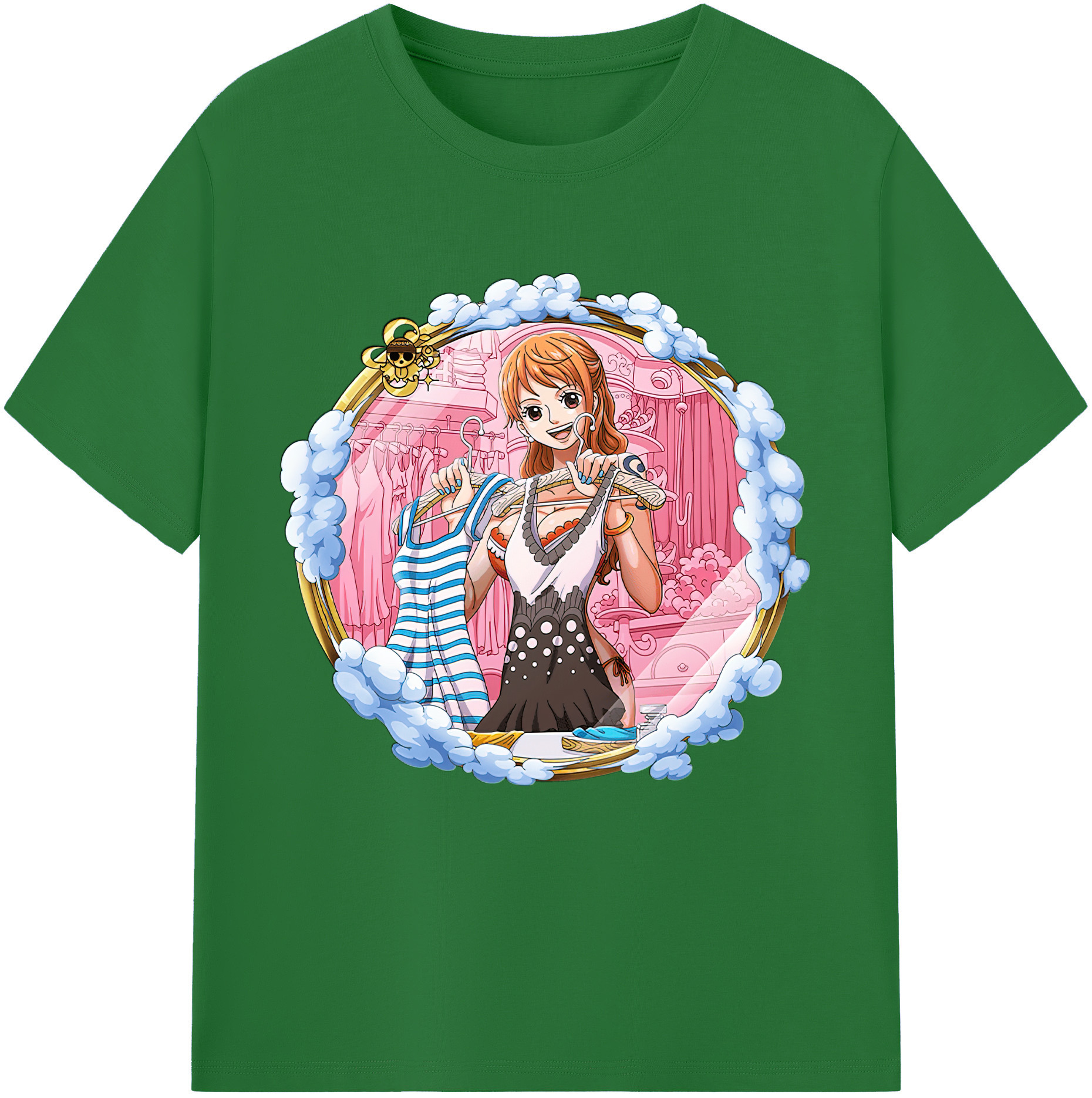 ワンピース ナミ ONE PIECE Nami 綿100％半袖Tシャツ（フロントプリント）