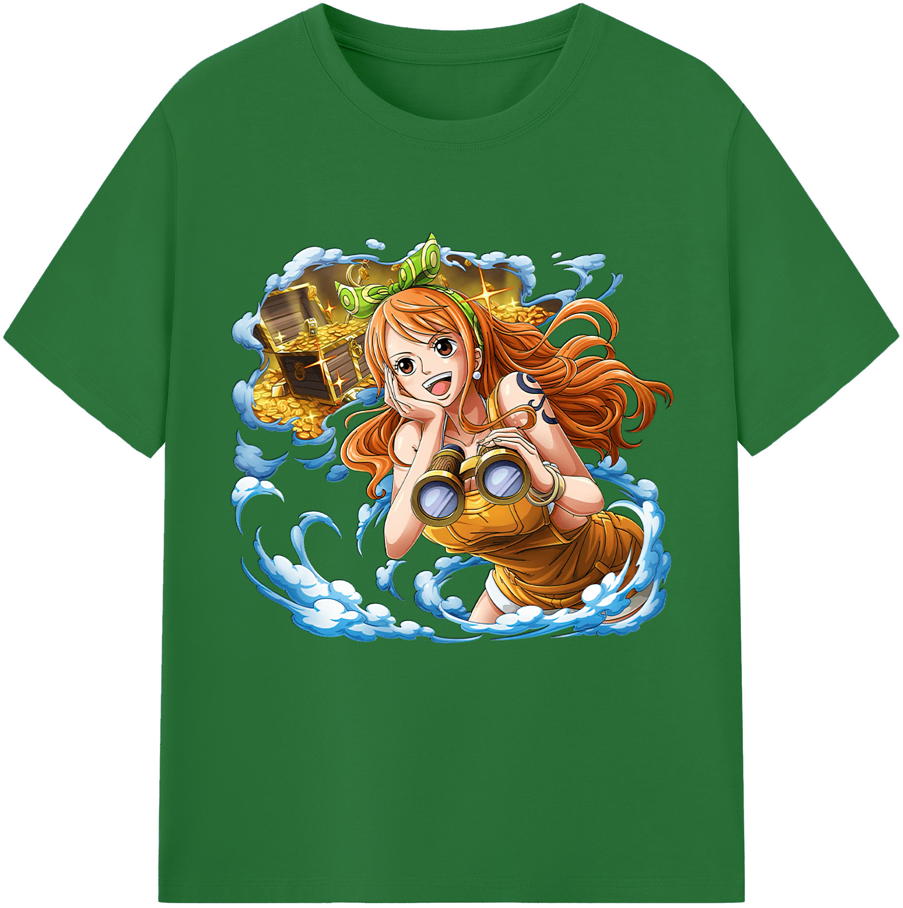 ワンピース ナミ ONE PIECE Nami 綿100％半袖Tシャツ（フロントプリント）