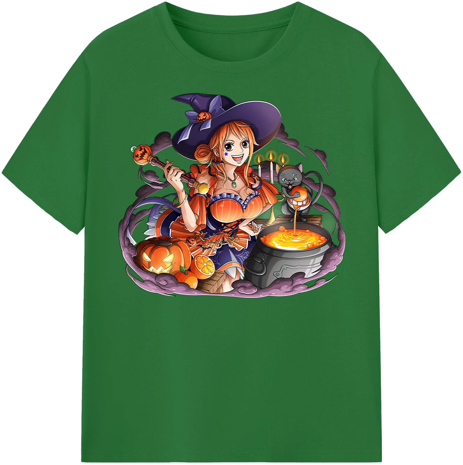 ワンピース ナミ ONE PIECE Nami 綿100％半袖Tシャツ（フロントプリント）