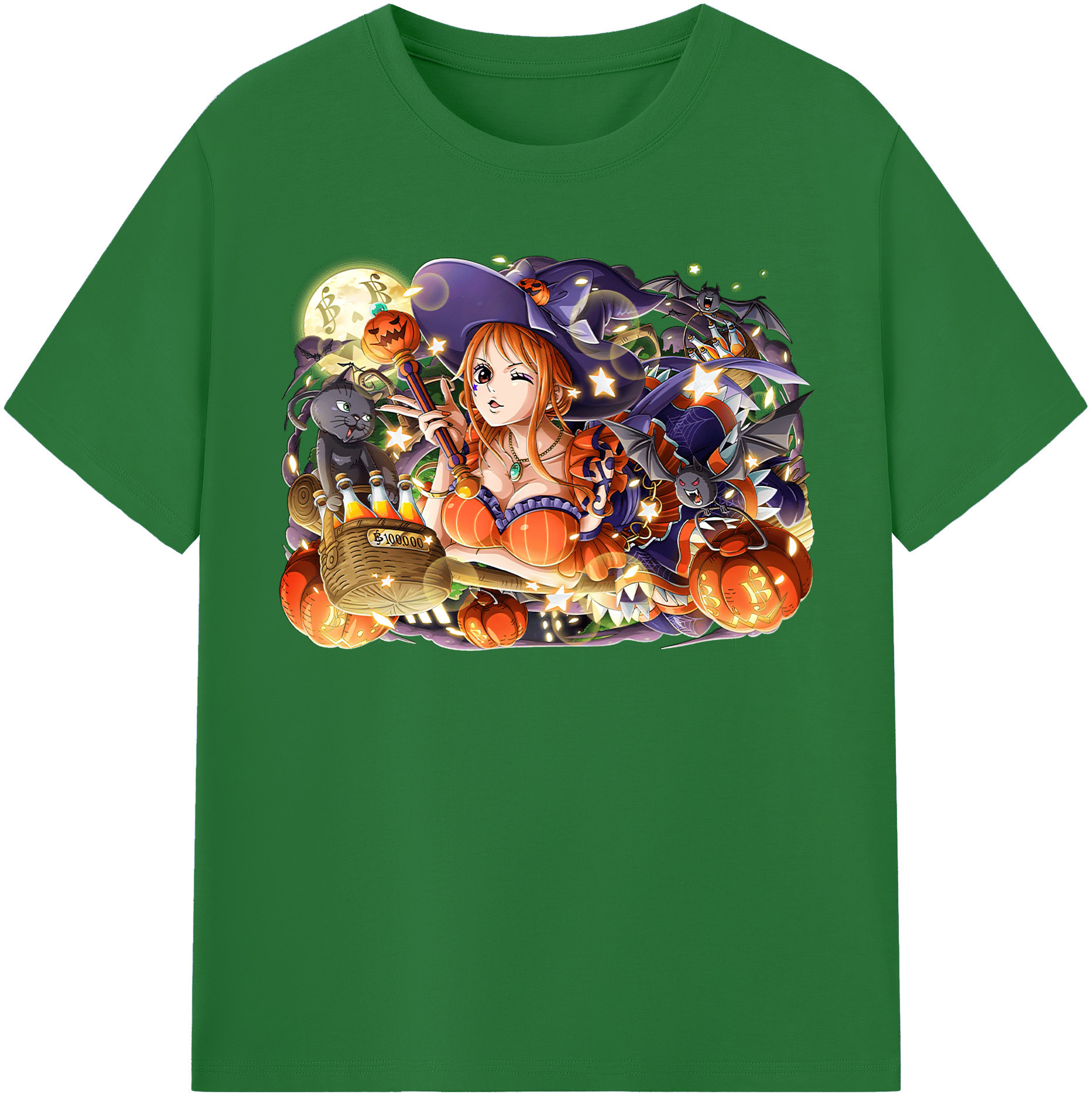 （画像用） ワンピース ナミ ONE PIECE Nami 綿100％半袖Tシャツ（フロントプリント）