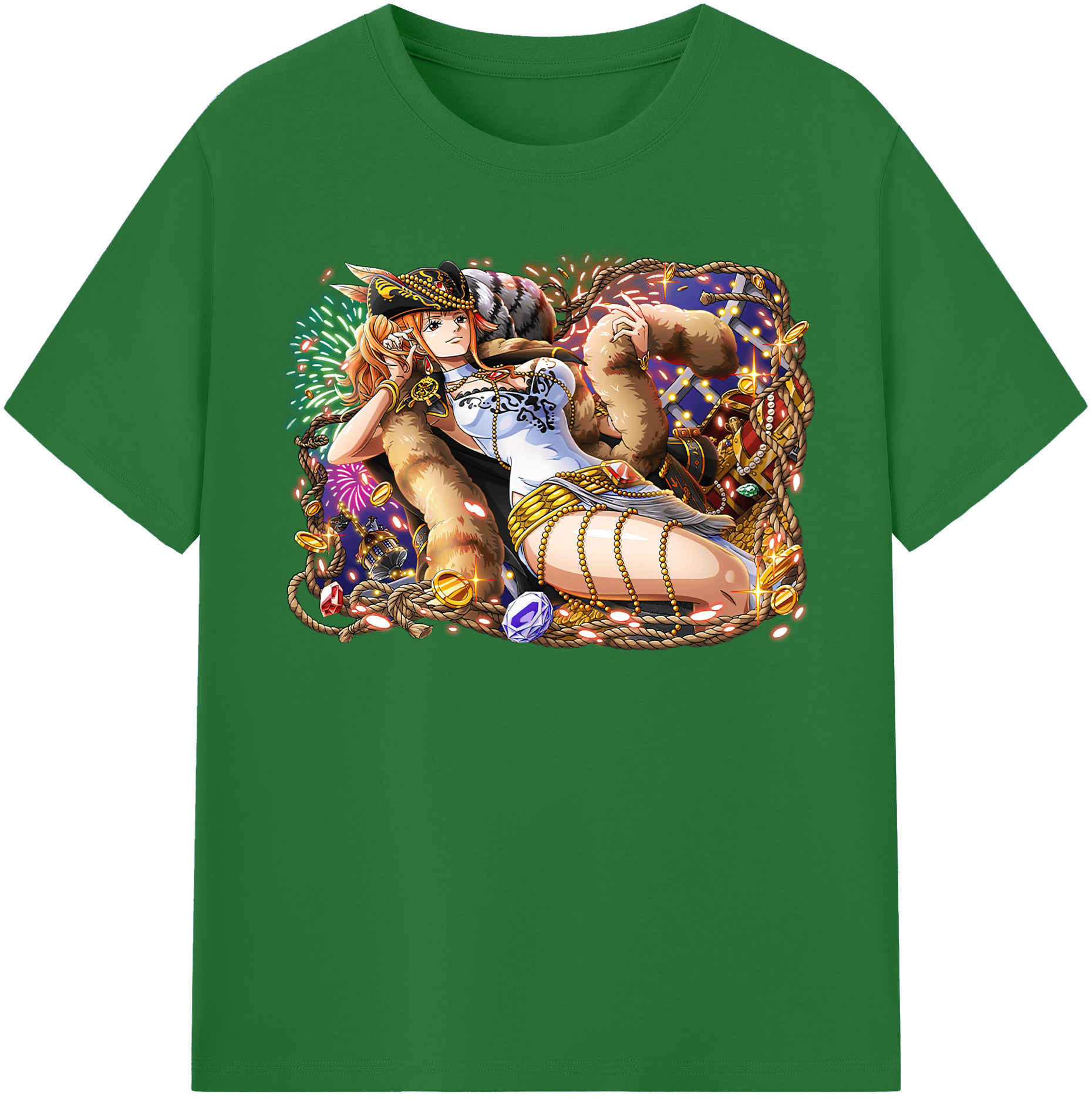 ワンピース ナミ ONE PIECE Nami 綿100％半袖Tシャツ（フロントプリント）