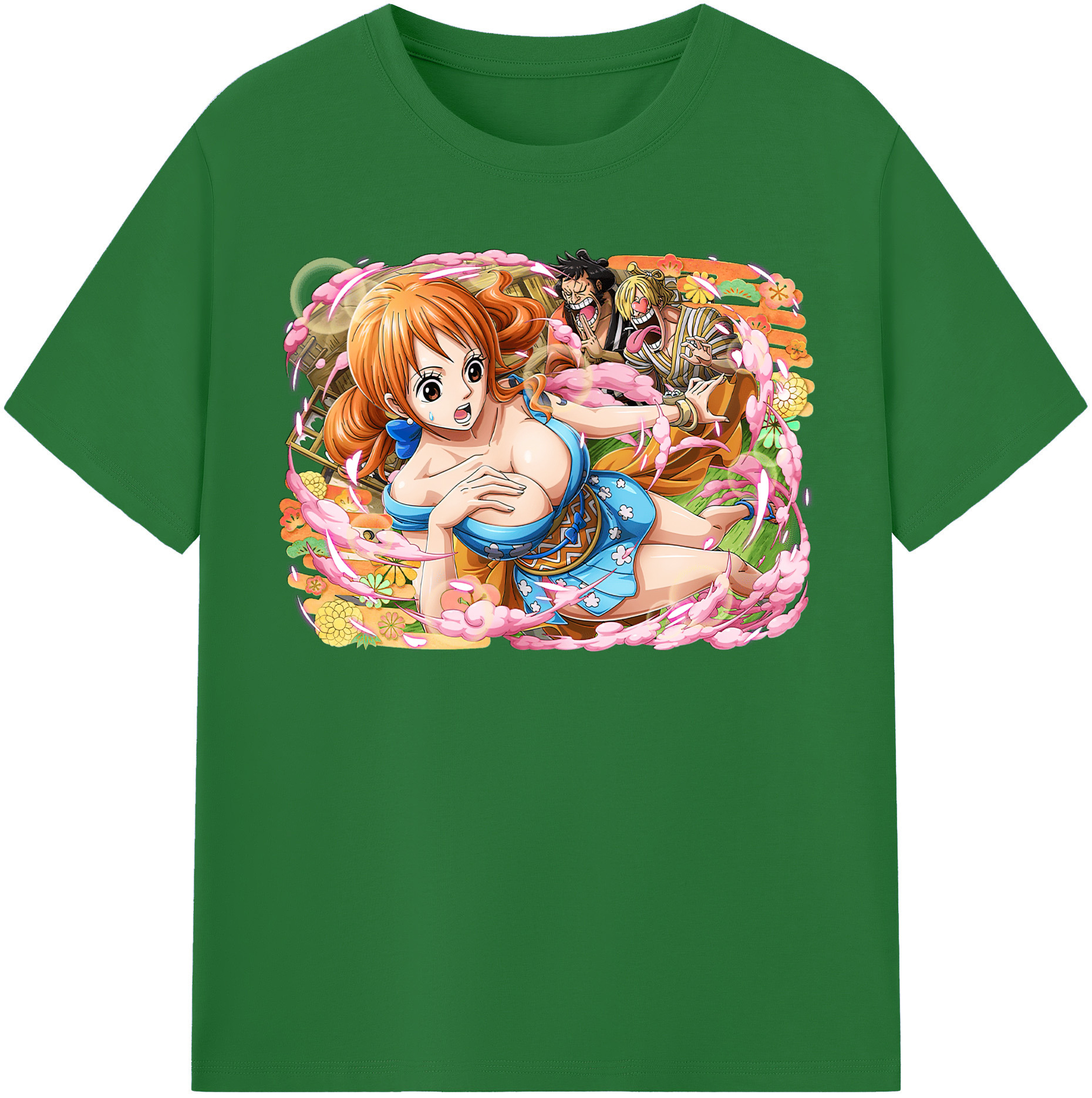 ワンピース ナミ ONE PIECE Nami 綿100％半袖Tシャツ（フロントプリント）