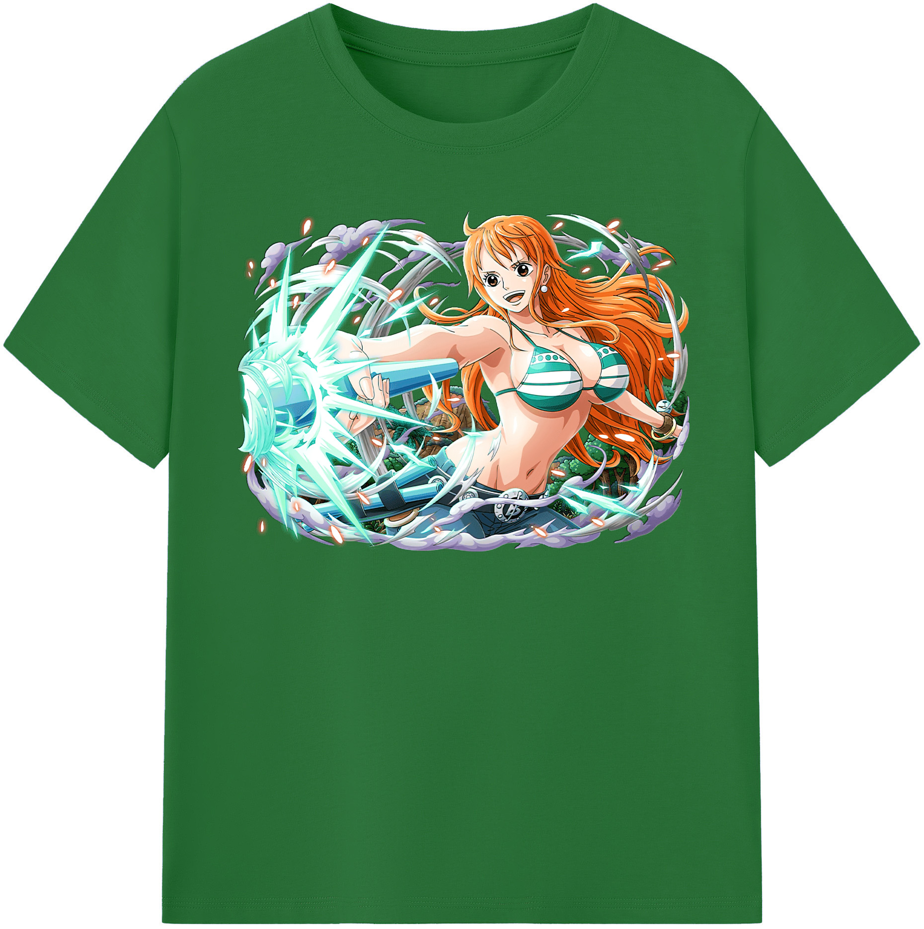 ワンピース ナミ ONE PIECE Nami 綿100％半袖Tシャツ（フロントプリント）
