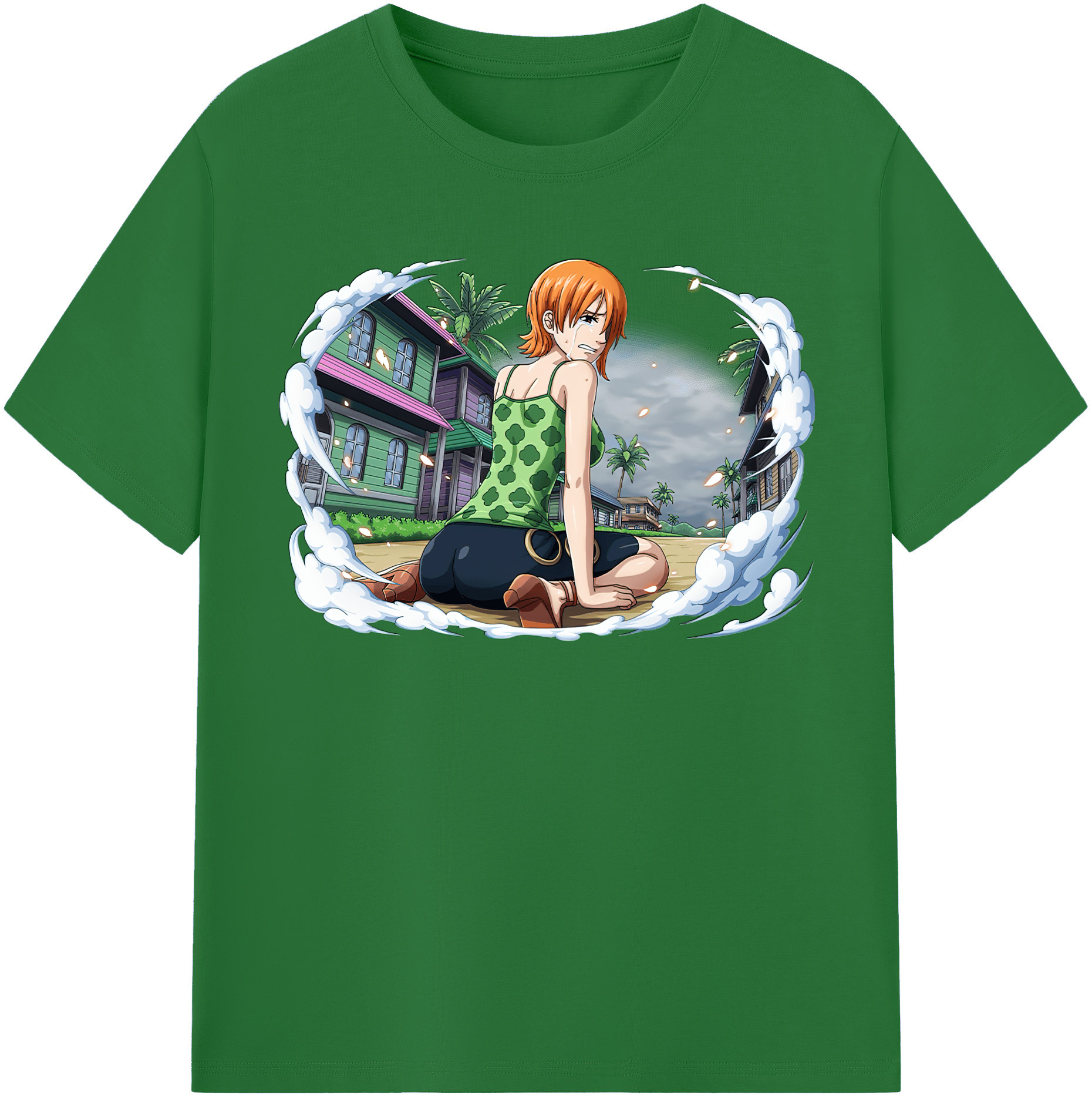 ワンピース ナミ ONE PIECE Nami 綿100％半袖Tシャツ（フロントプリント）
