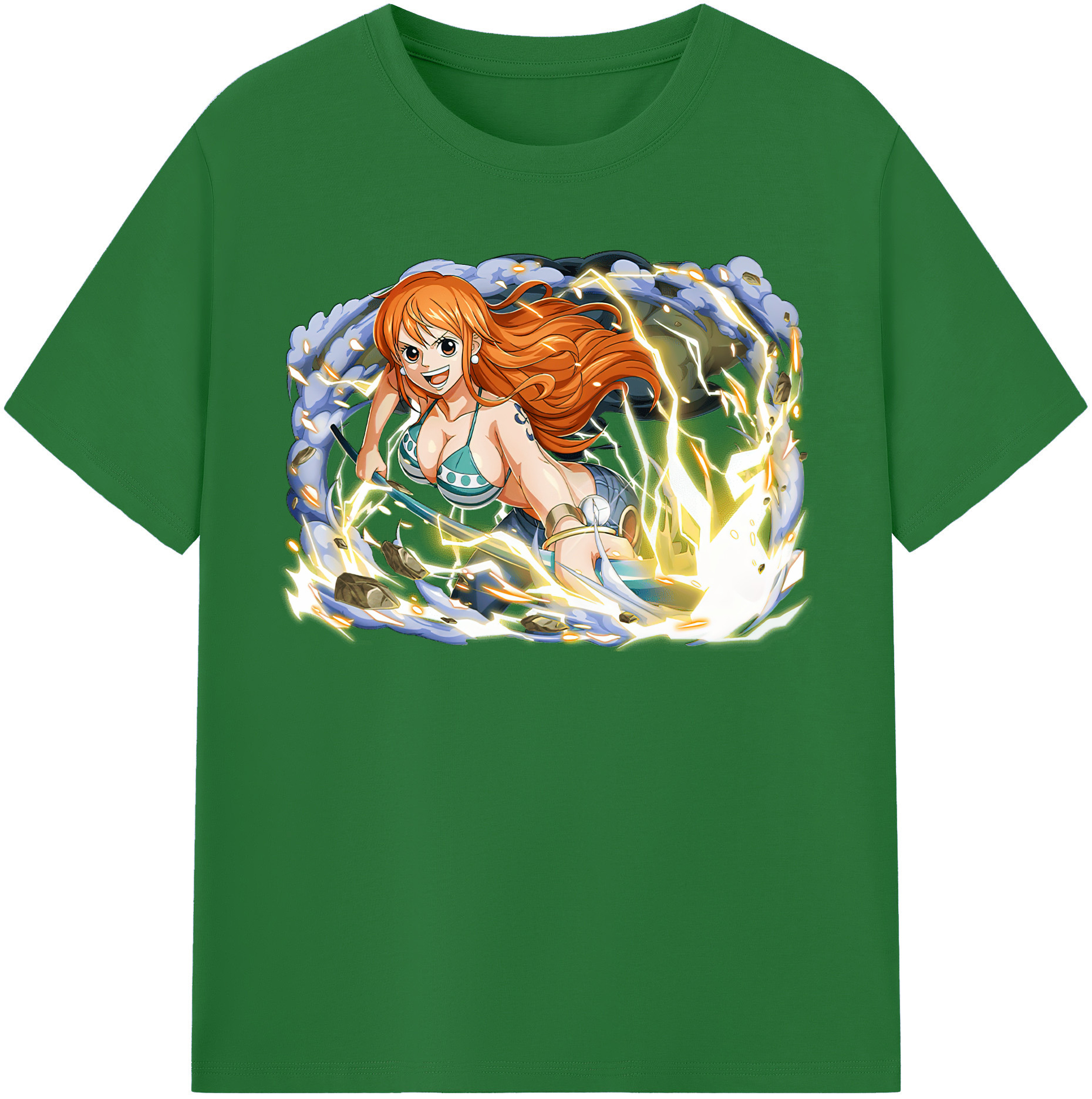 ワンピース ナミ ONE PIECE Nami 綿100％半袖Tシャツ（フロントプリント）