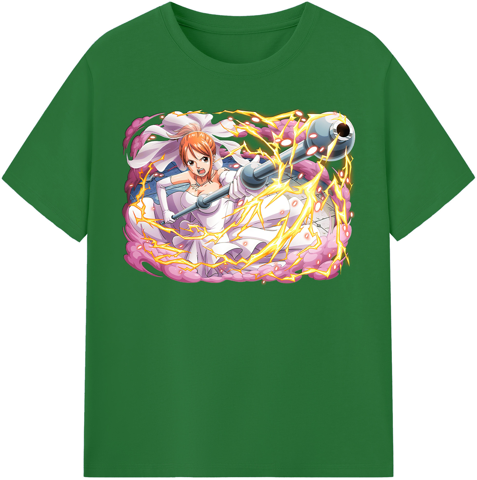 ワンピース ナミ ONE PIECE Nami 綿100％半袖Tシャツ（フロントプリント）