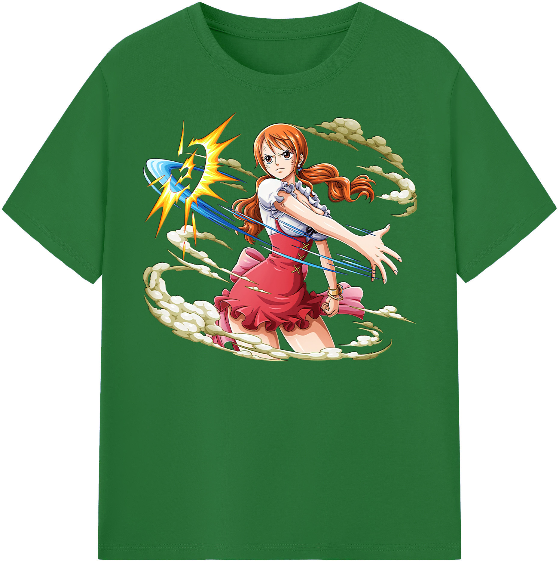 ワンピース ナミ ONE PIECE Nami 綿100％半袖Tシャツ（フロントプリント）