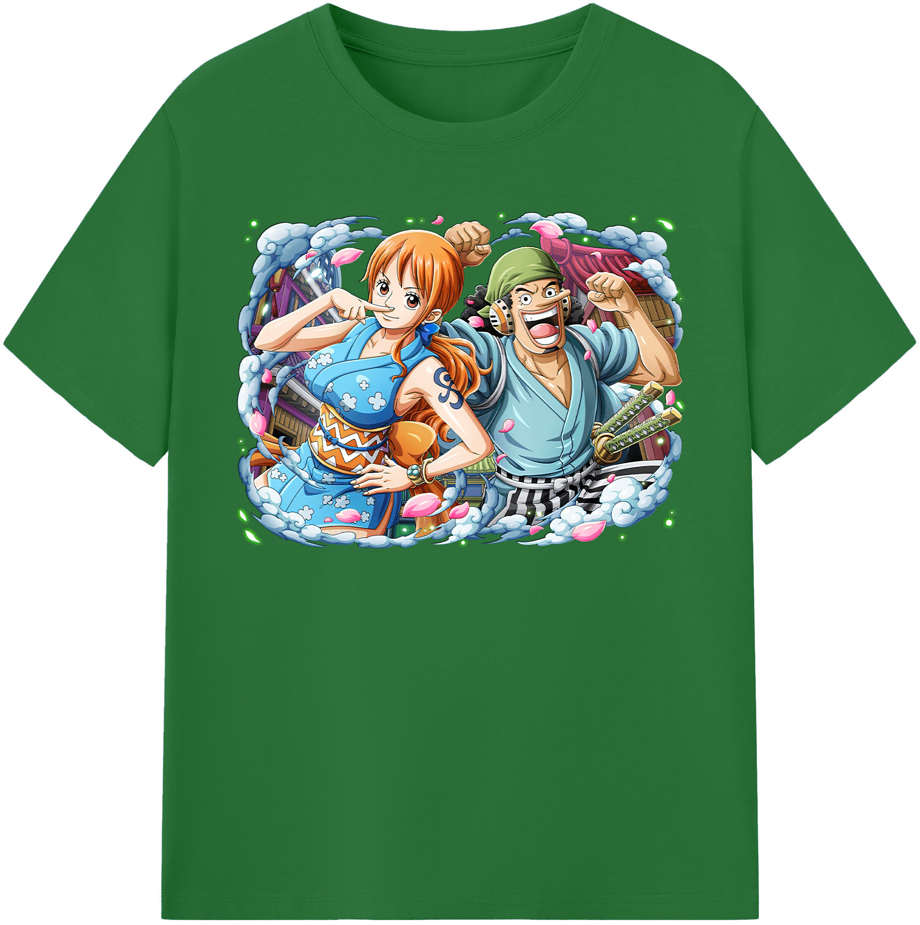 ワンピース ナミ ONE PIECE Nami 綿100％半袖Tシャツ（フロントプリント）