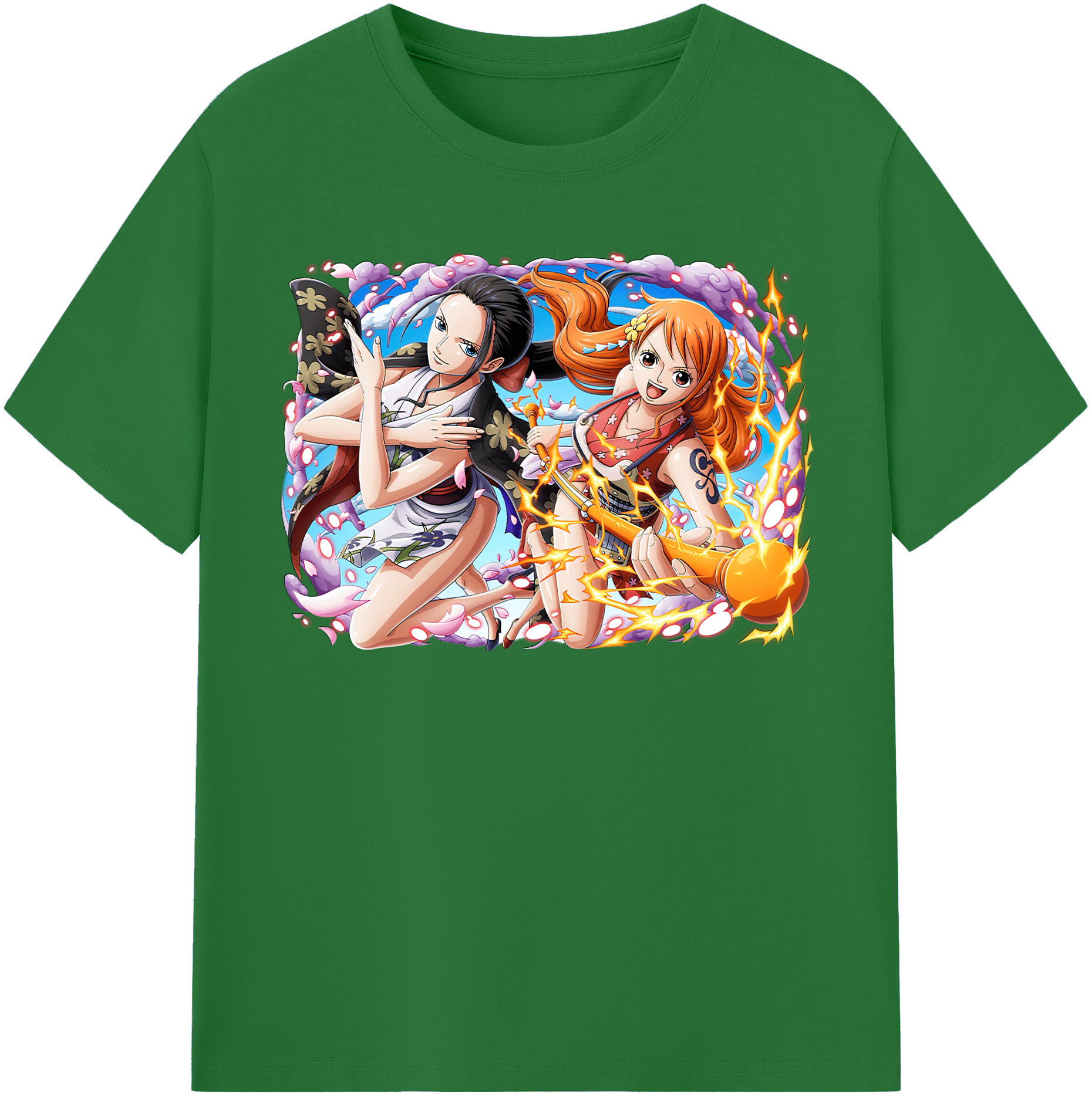 ワンピース ナミ ONE PIECE Nami 綿100％半袖Tシャツ（フロントプリント）
