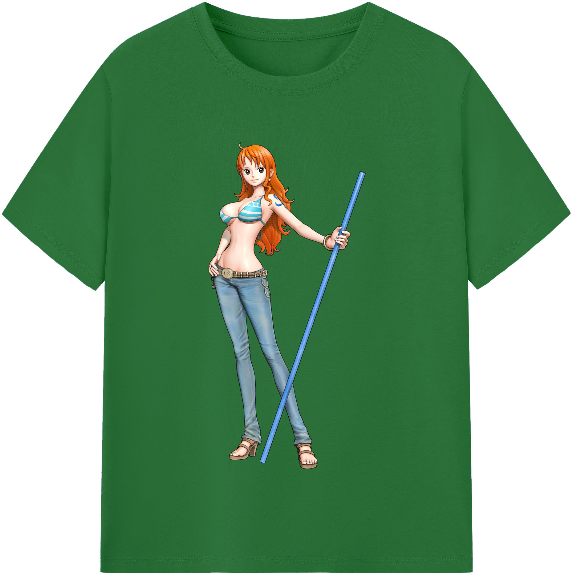 ワンピース ナミ ONE PIECE Nami 綿100％半袖Tシャツ（フロントプリント）