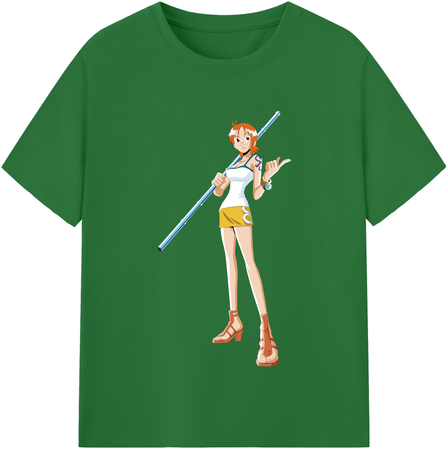 ワンピース ナミ ONE PIECE Nami 綿100％半袖Tシャツ（フロントプリント）