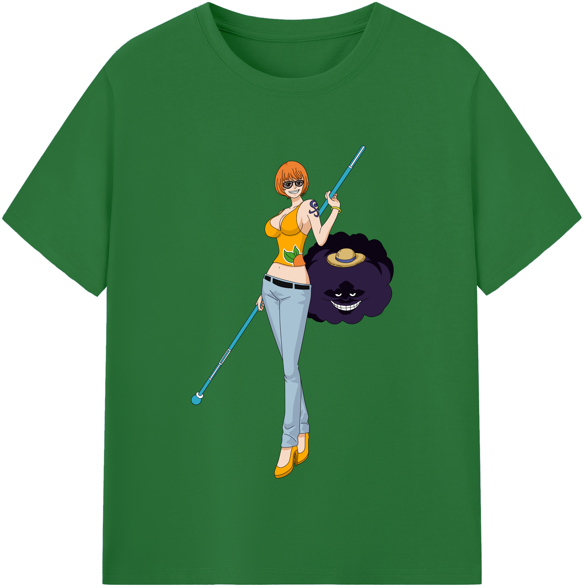 ワンピース ナミ ONE PIECE Nami 綿100％半袖Tシャツ（フロントプリント）