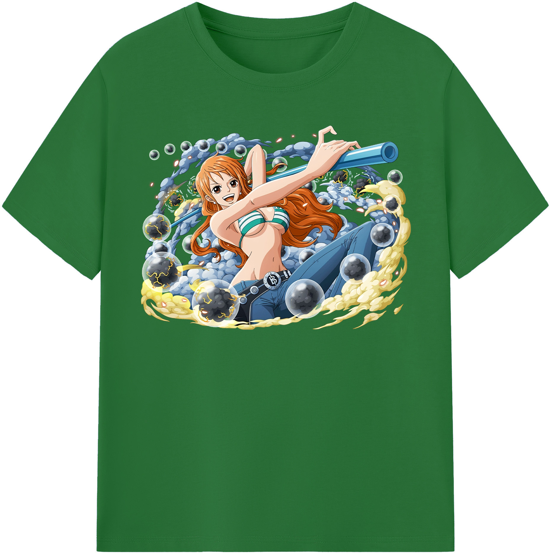 ワンピース ナミ ONE PIECE Nami 綿100％半袖Tシャツ（フロントプリント）