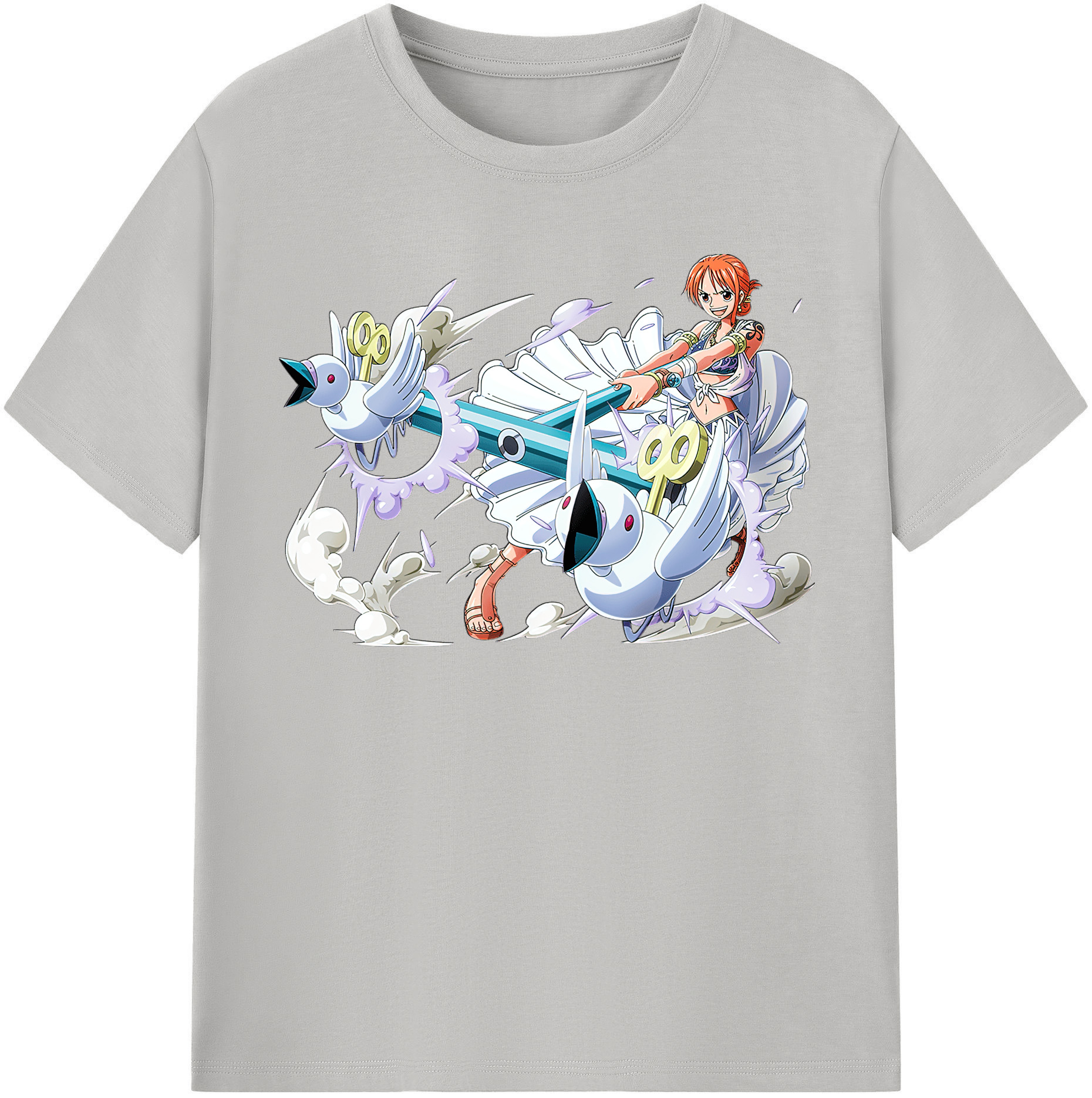 ワンピース ナミ ONE PIECE Nami 綿100％半袖Tシャツ（フロントプリント）
