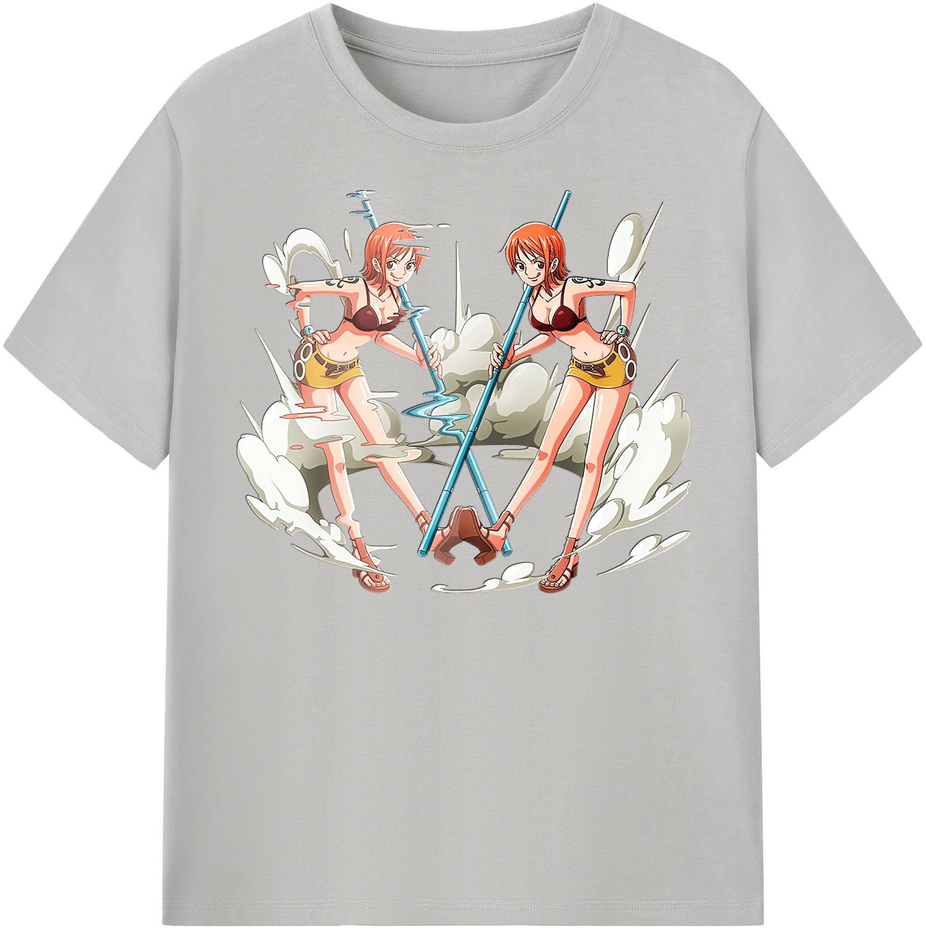 ワンピース ナミ ONE PIECE Nami 綿100％半袖Tシャツ（フロントプリント）