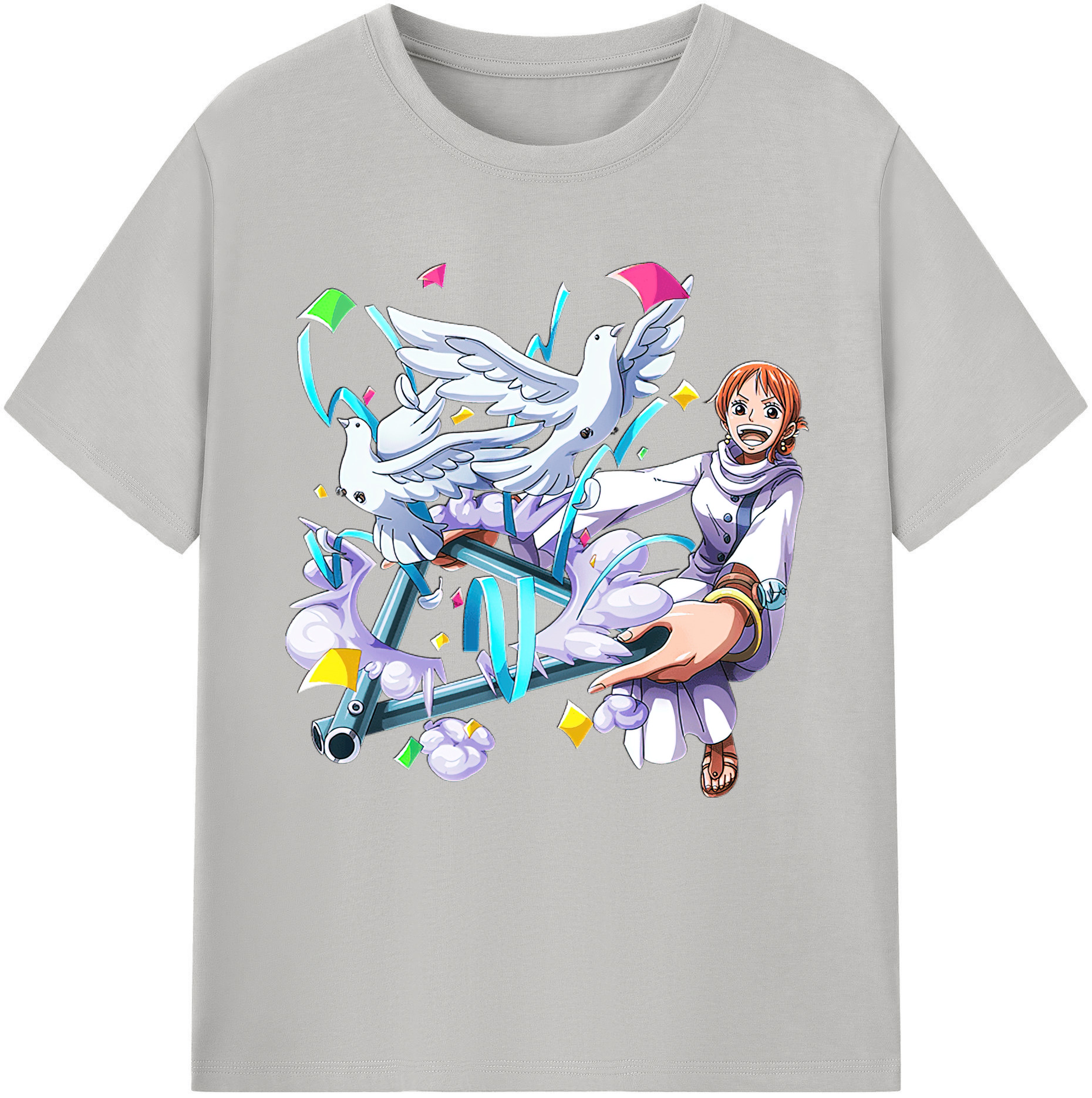 ワンピース ナミ ONE PIECE Nami 綿100％半袖Tシャツ（フロントプリント）