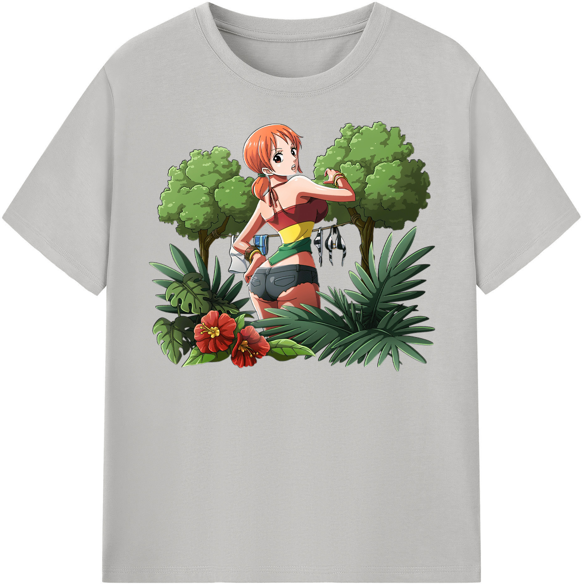 ワンピース ナミ ONE PIECE Nami 綿100％半袖Tシャツ（フロントプリント）