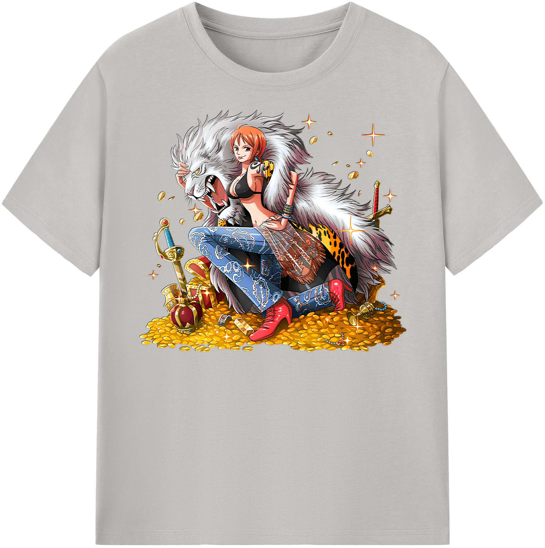 ワンピース ナミ ONE PIECE Nami 綿100％半袖Tシャツ（フロントプリント）