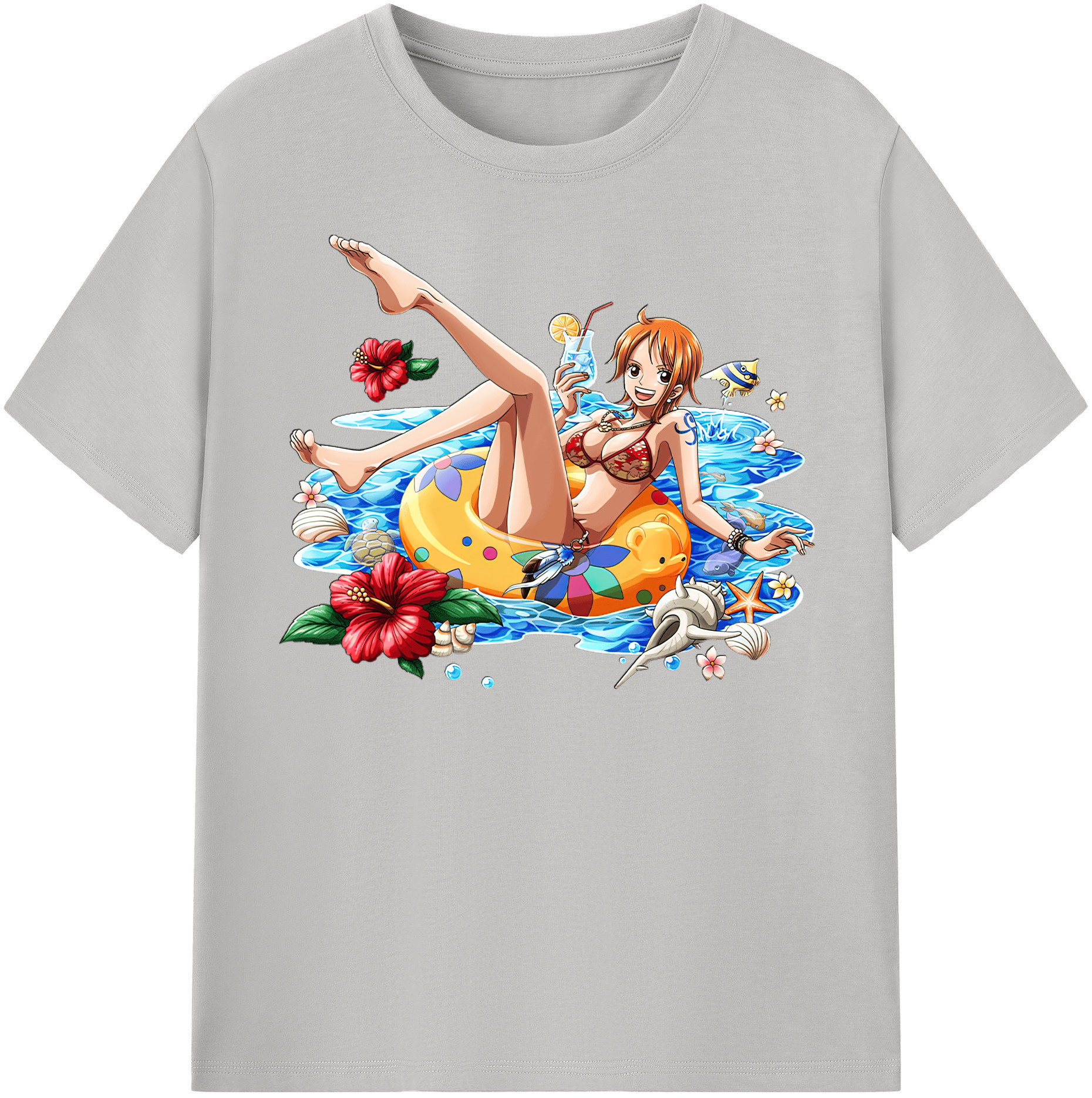 ワンピース ナミ ONE PIECE Nami 綿100％半袖Tシャツ（フロントプリント）