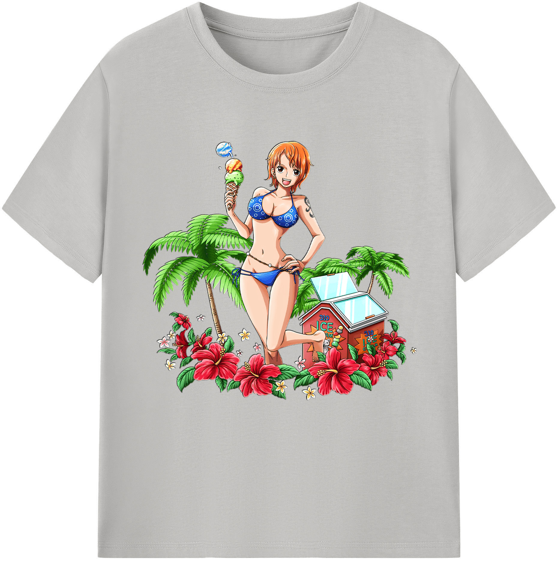 ワンピース ナミ ONE PIECE Nami 綿100％半袖Tシャツ（フロントプリント）