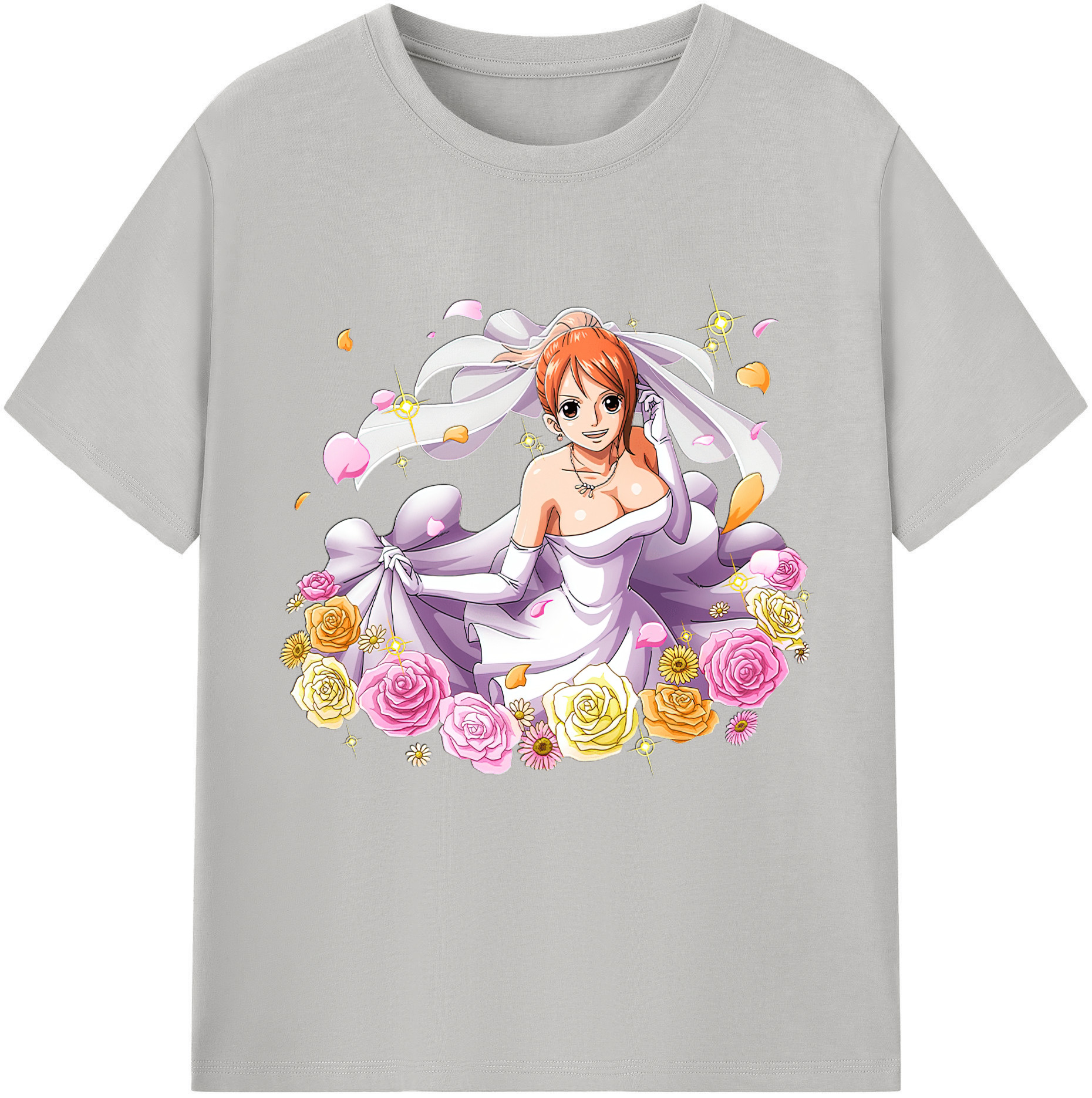 ワンピース ナミ ONE PIECE Nami 綿100％半袖Tシャツ（フロントプリント）