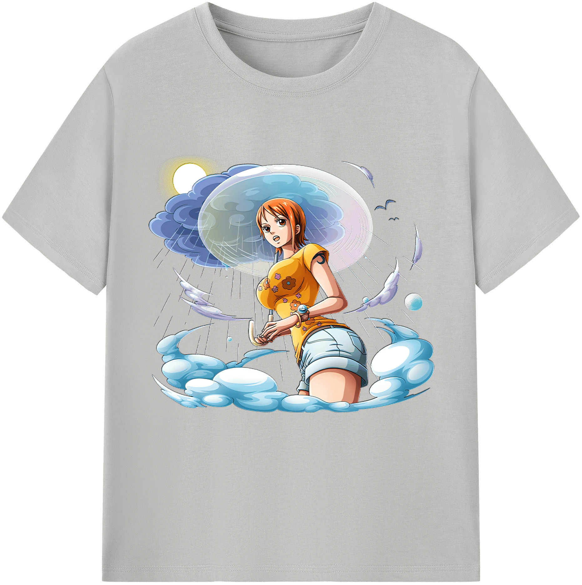 ワンピース ナミ ONE PIECE Nami 綿100％半袖Tシャツ（フロントプリント）